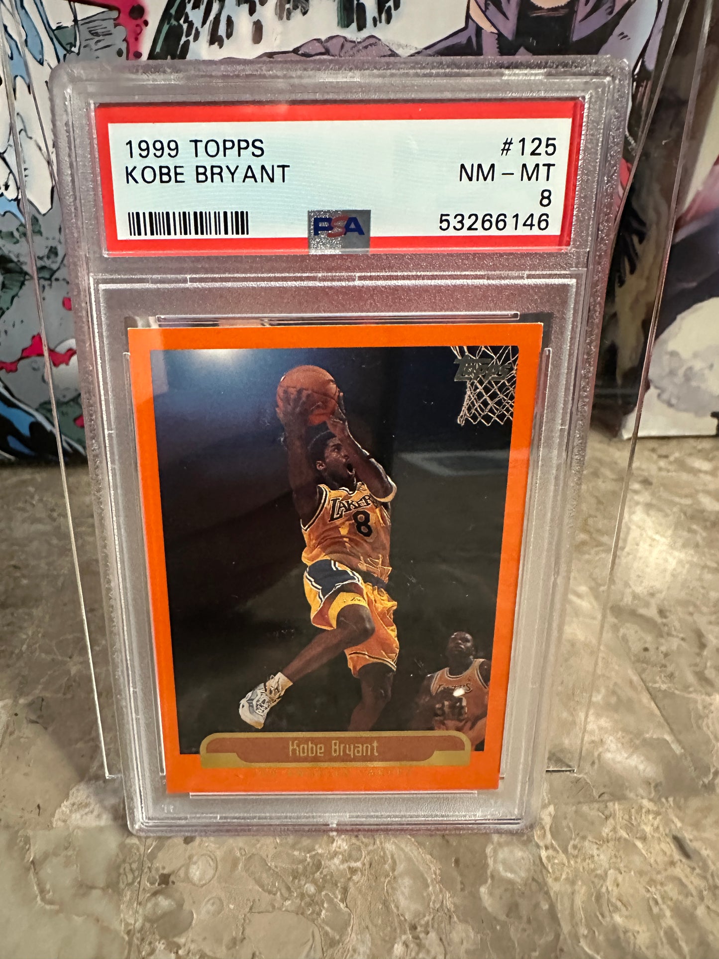 Kobe Bryant #125 PSA 8 NM-MT (1999 Topps)