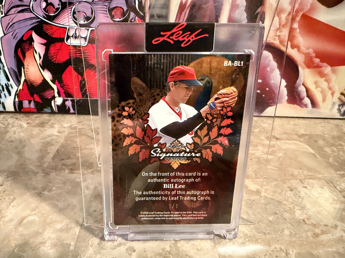 Bill Lee 2026 Leaf Signature Series Base Auto Blue Stardust 1/1