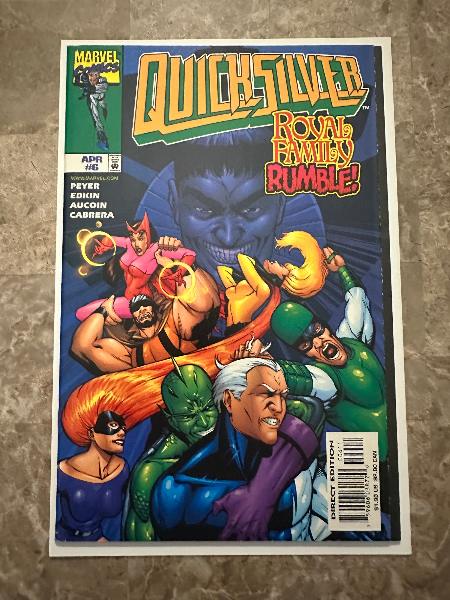 Quicksilver #1-7 High Grade (Marvel Comics 1997)