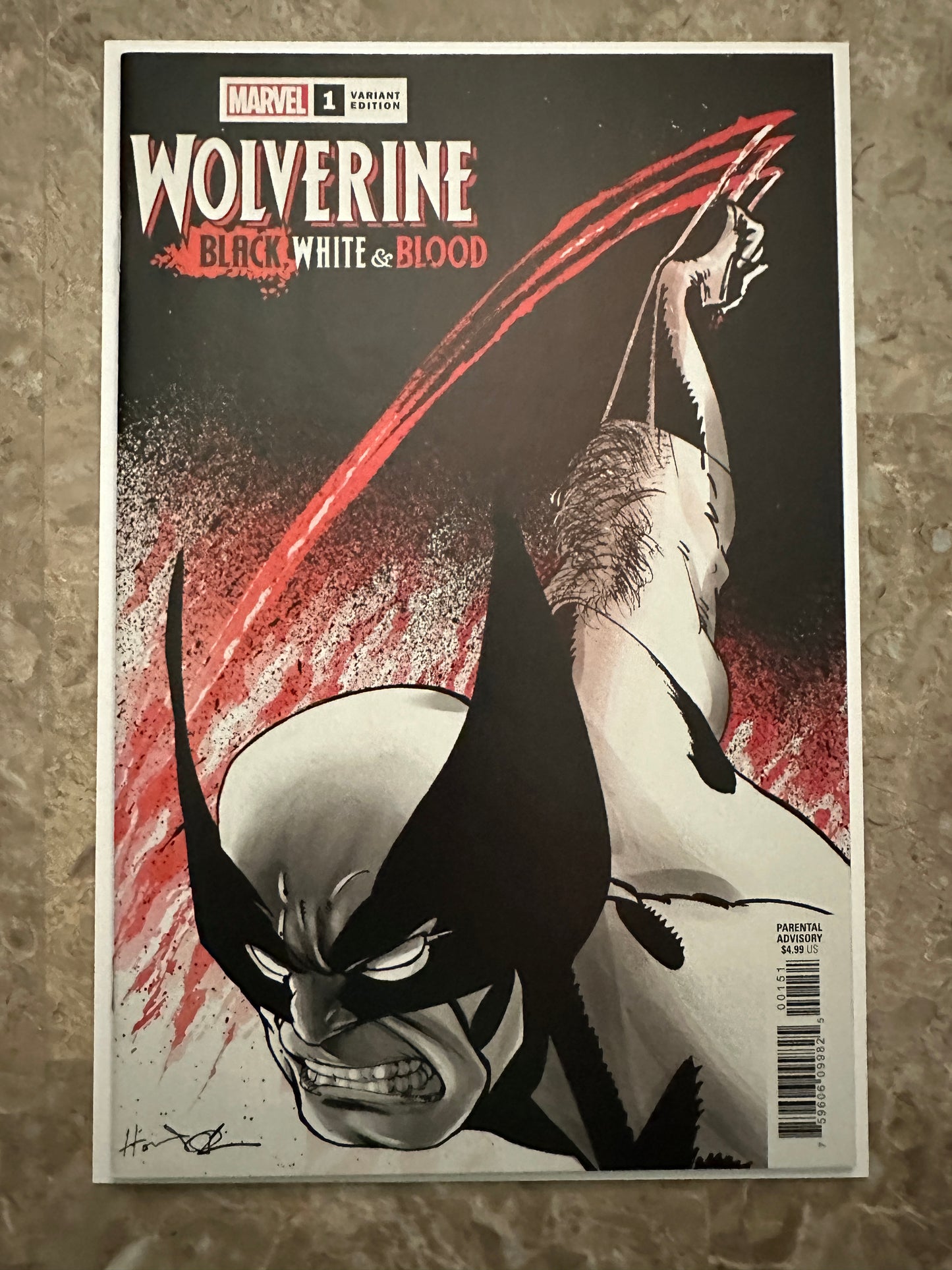 Wolverine Black White & Blood #1 1:100 NM+ 9.6-9.8 (Marvel Comics 2021)