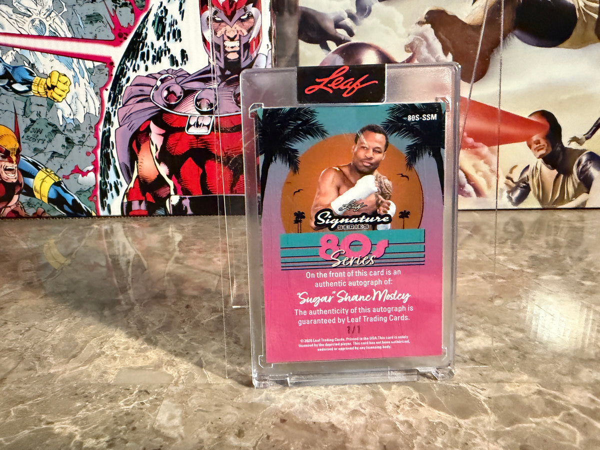 Sugar Shane Mosley 2026 Leaf Signature Series 80s Series Auto White 1/1