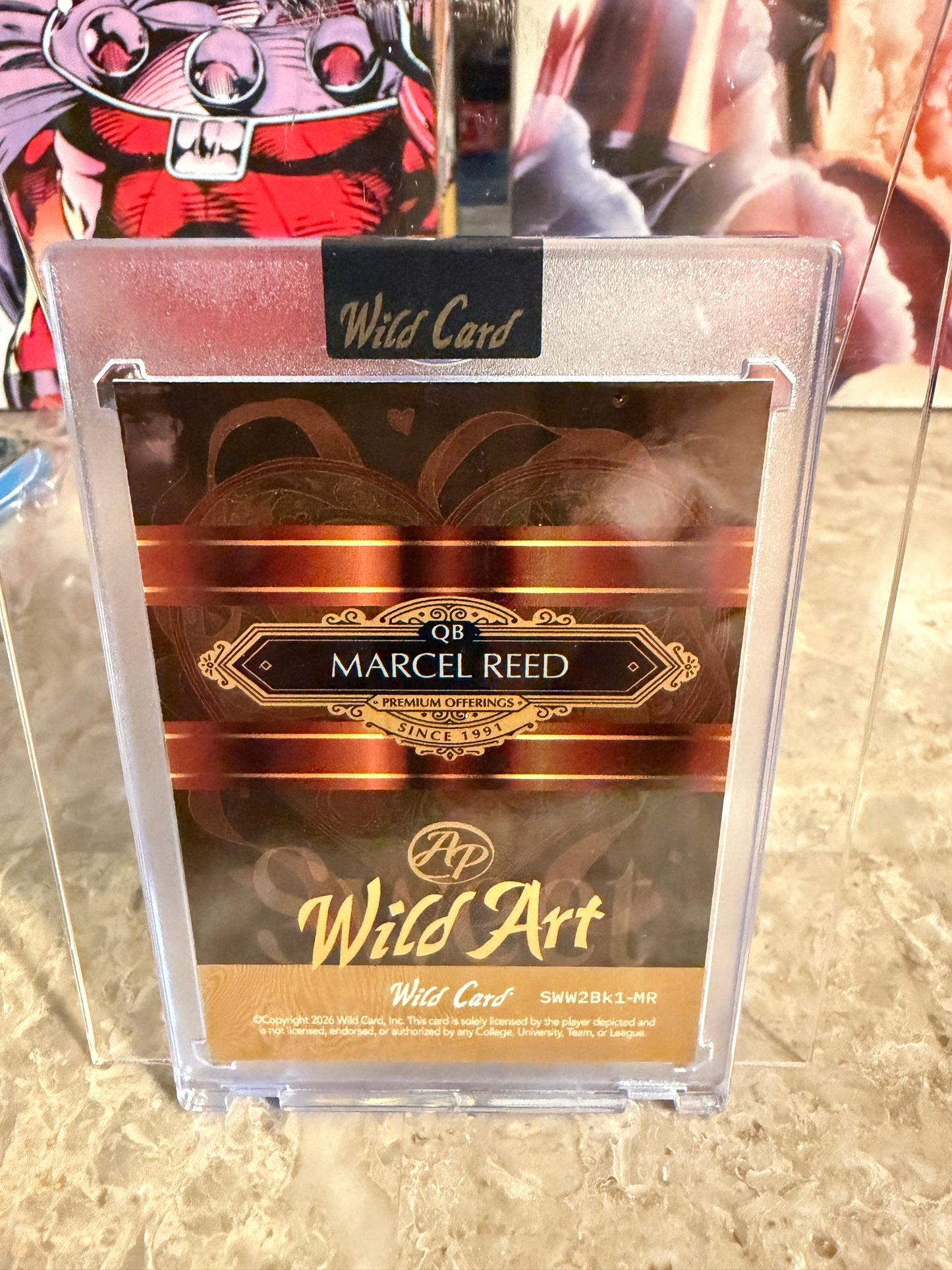 Marcel Reed 2026 Wild Card Wild Art 1/1