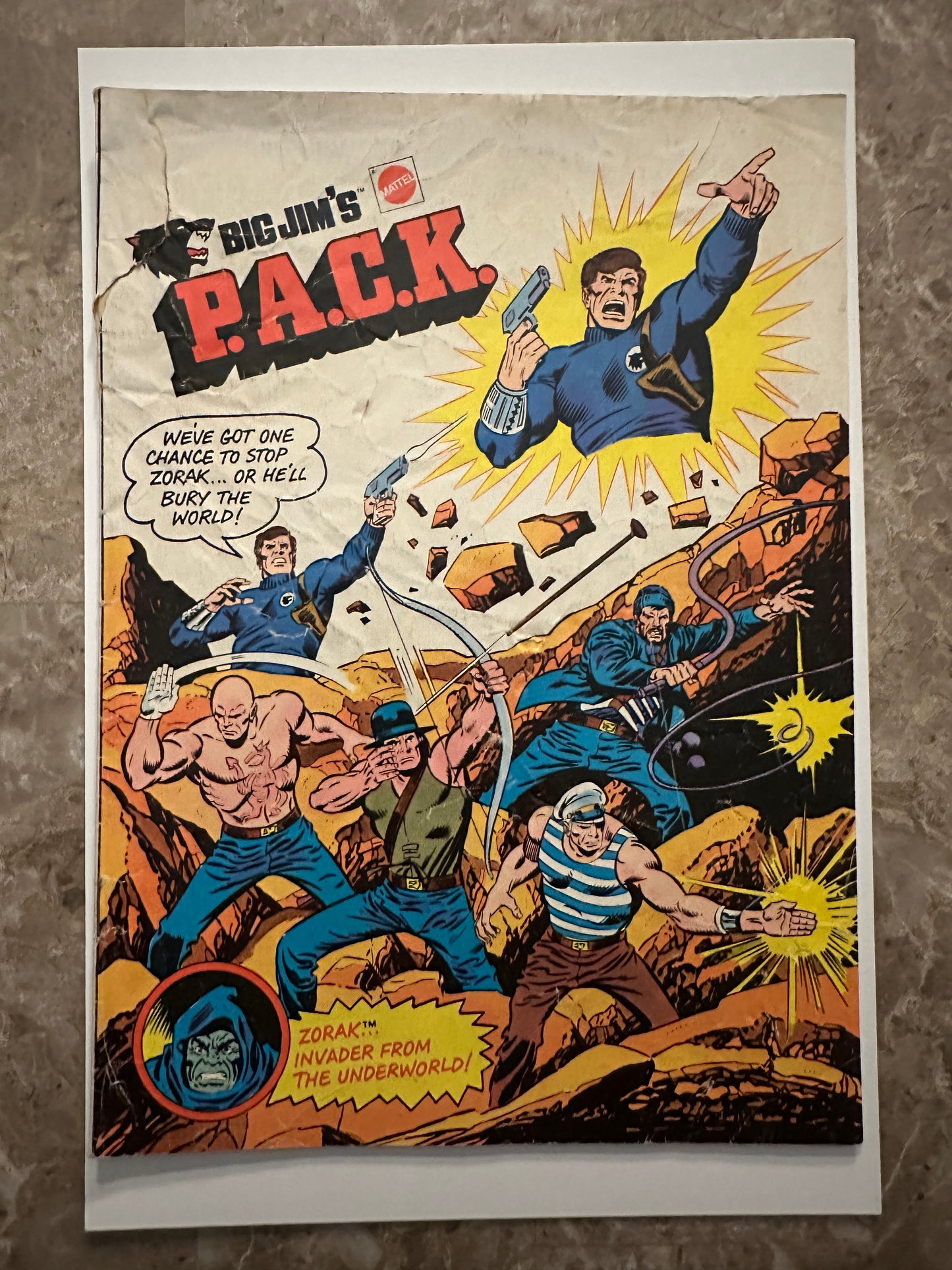 Big Jim's P.A.C.K. Comic Low Grade (Mattel 1975)