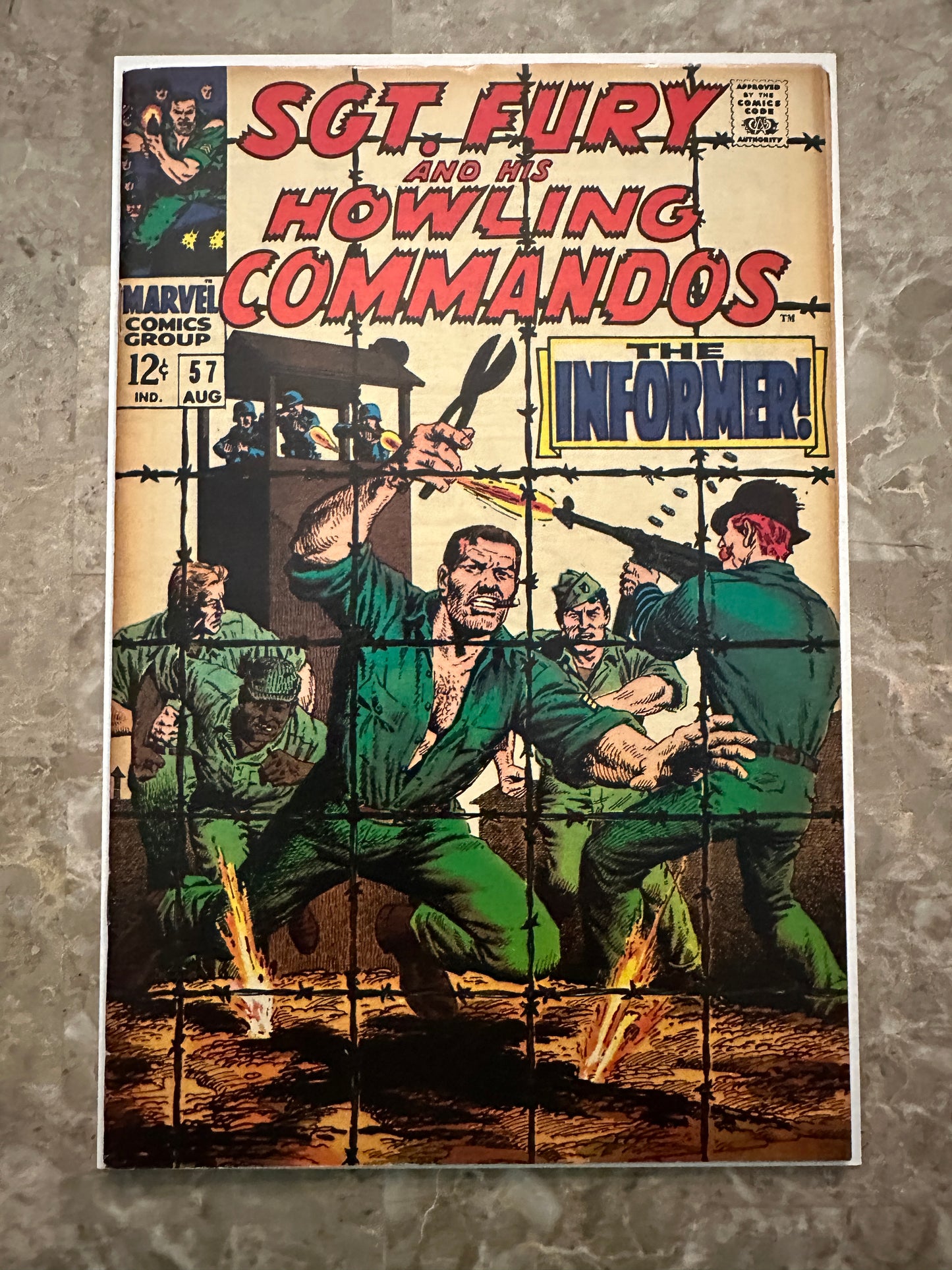 Sgt Fury #57 FN- 5.5 (Marvel Comics 1968)