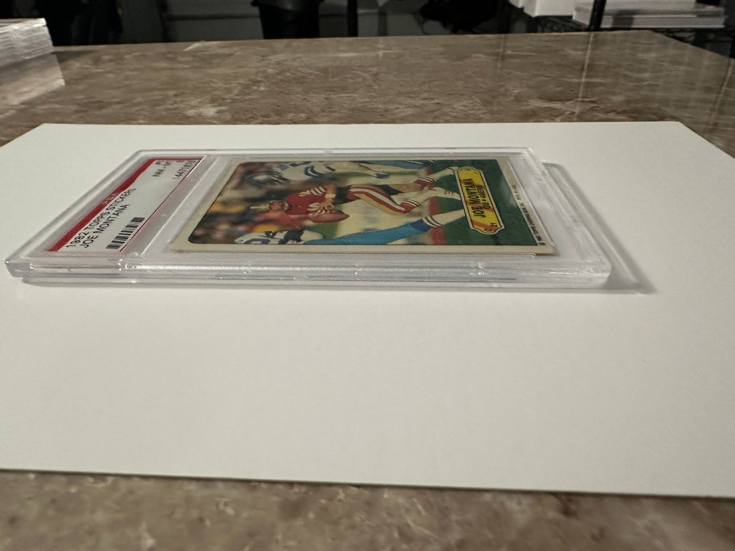 Joe Montana #5 PSA Graded NM-MT 8 (1982 Topps Stickers)