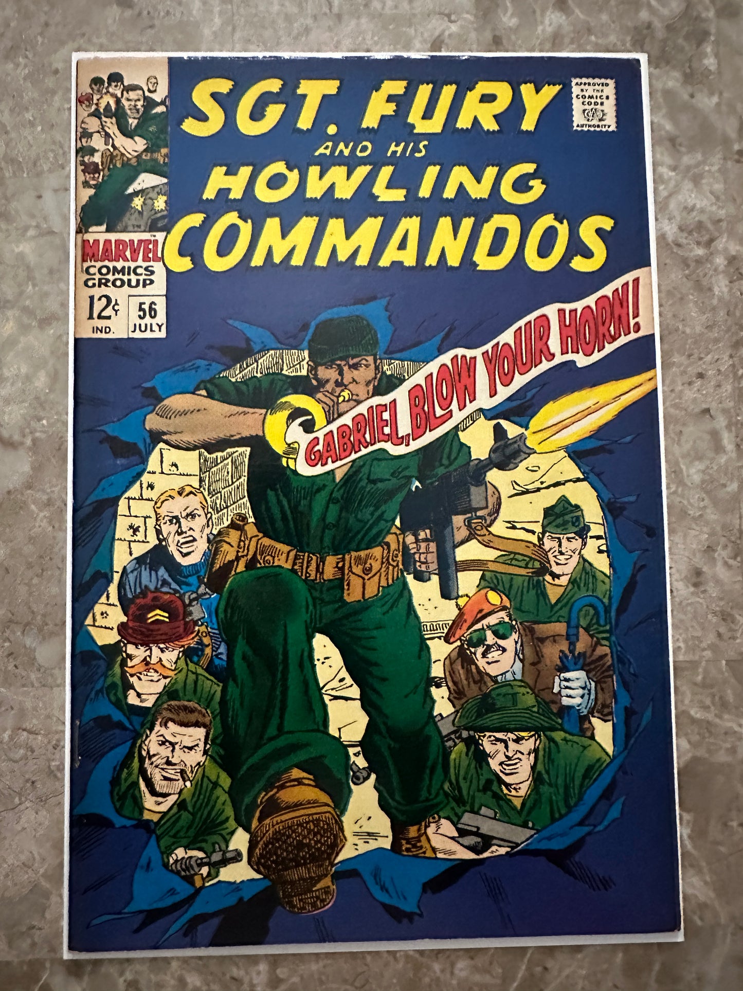 Sgt Fury #56 FN- 5.5 (Marvel Comics 1968)