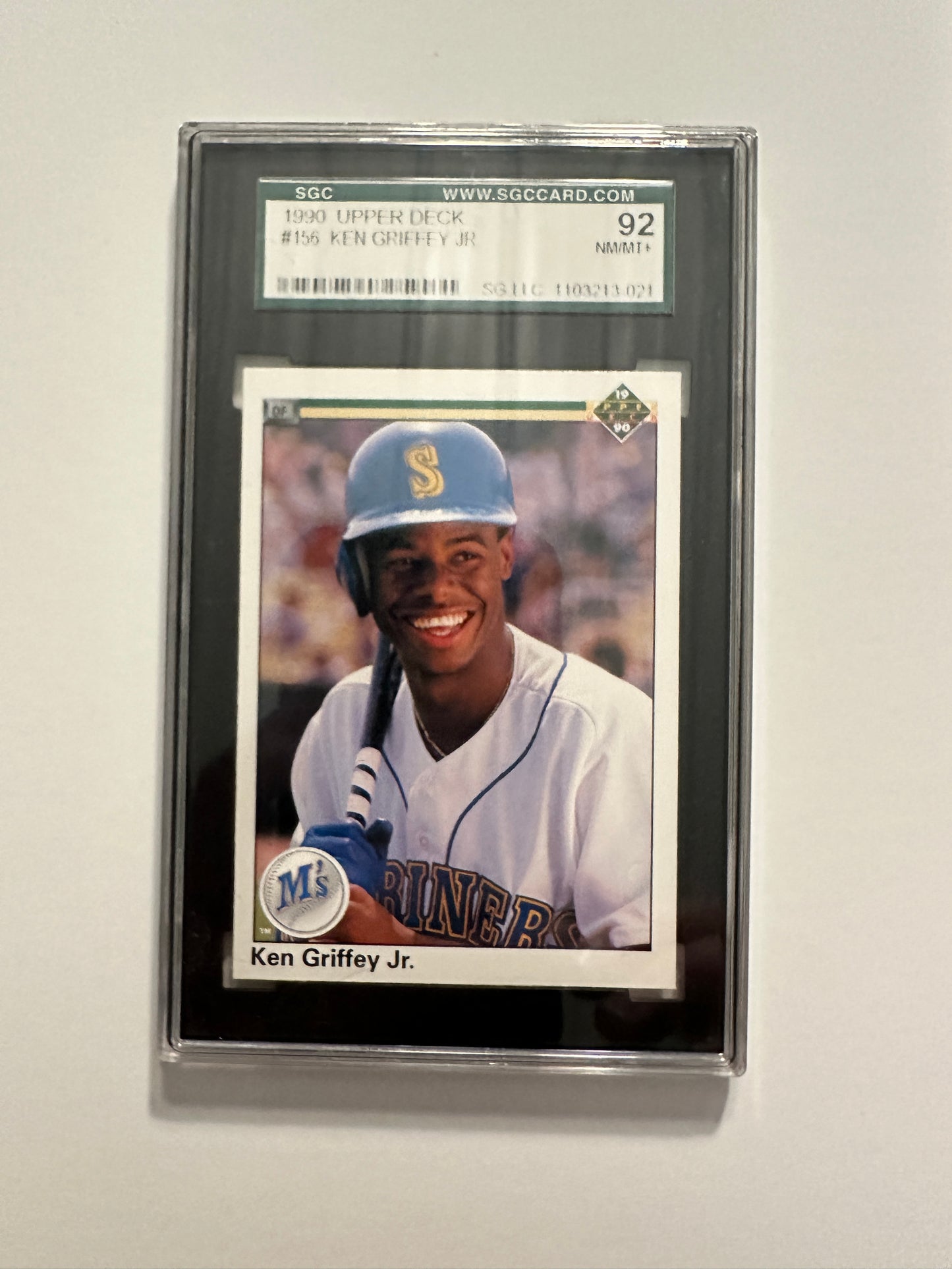 Ken Griffey Jr. #156 SGC/PSA Graded NM-MT+ 8.5 (1990 Upper Deck)
