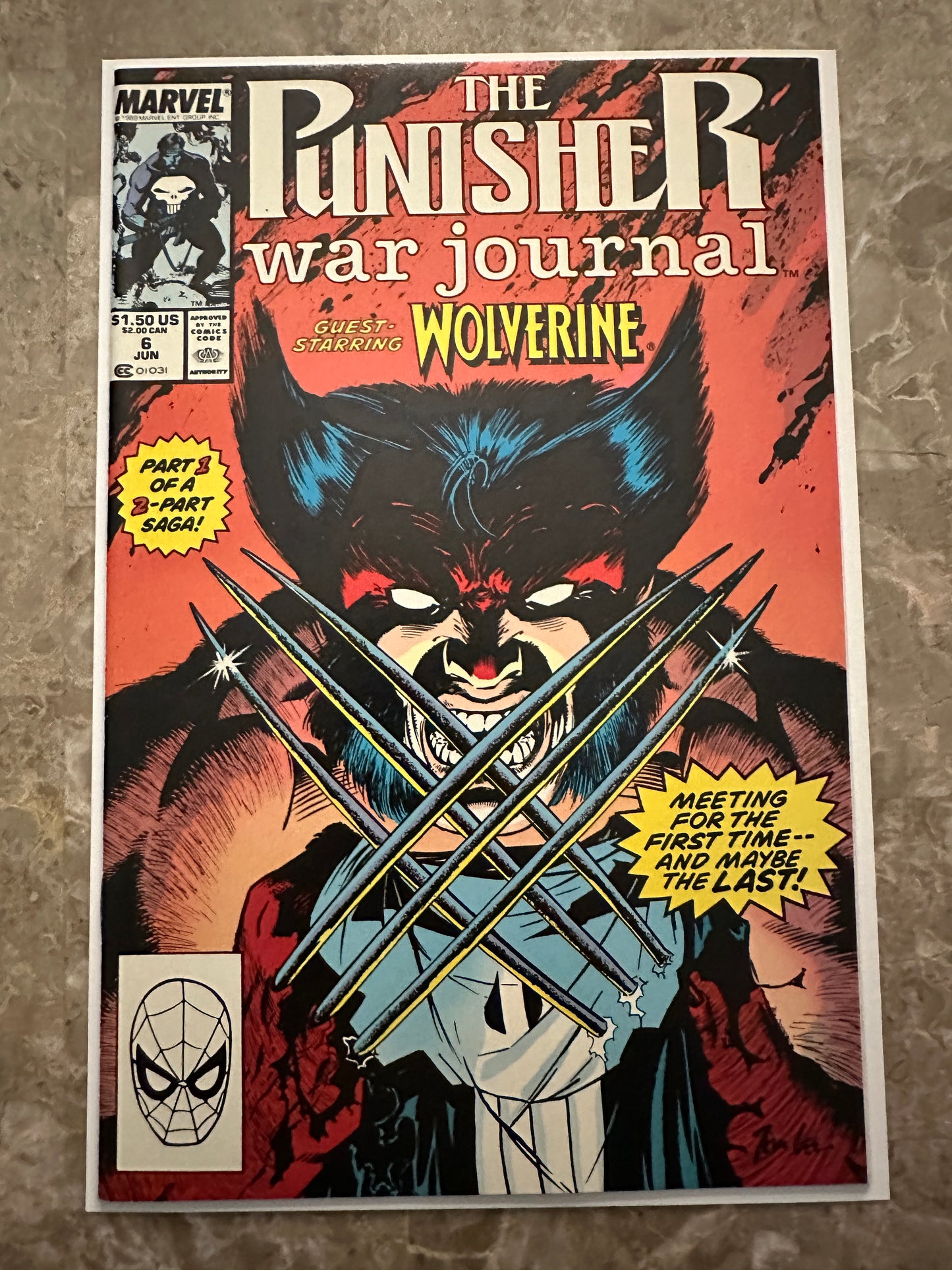 Punisher War Journal #6 NM 9.4 (1989 Marvel)