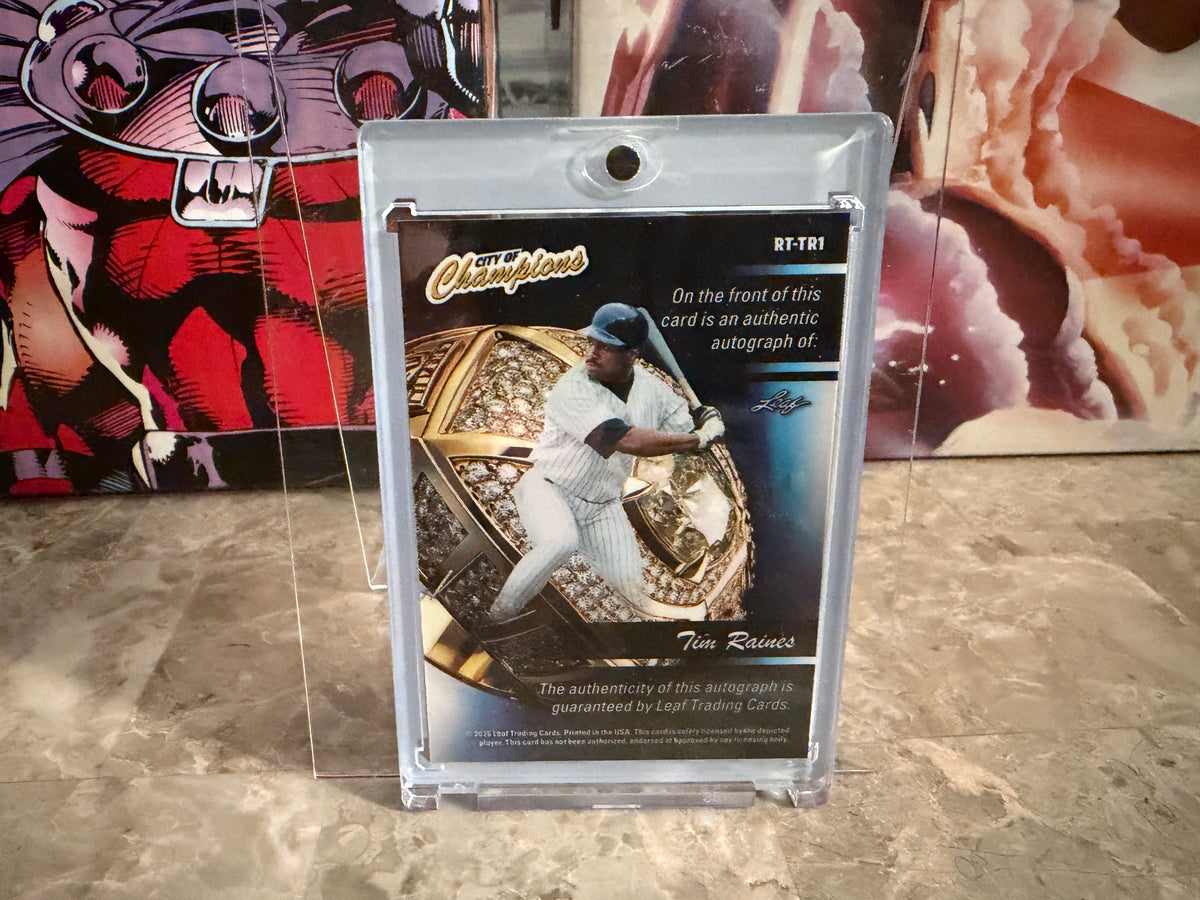 Tim Raines 2026 Leaf City of Champions Ring Team Auto Silver /25