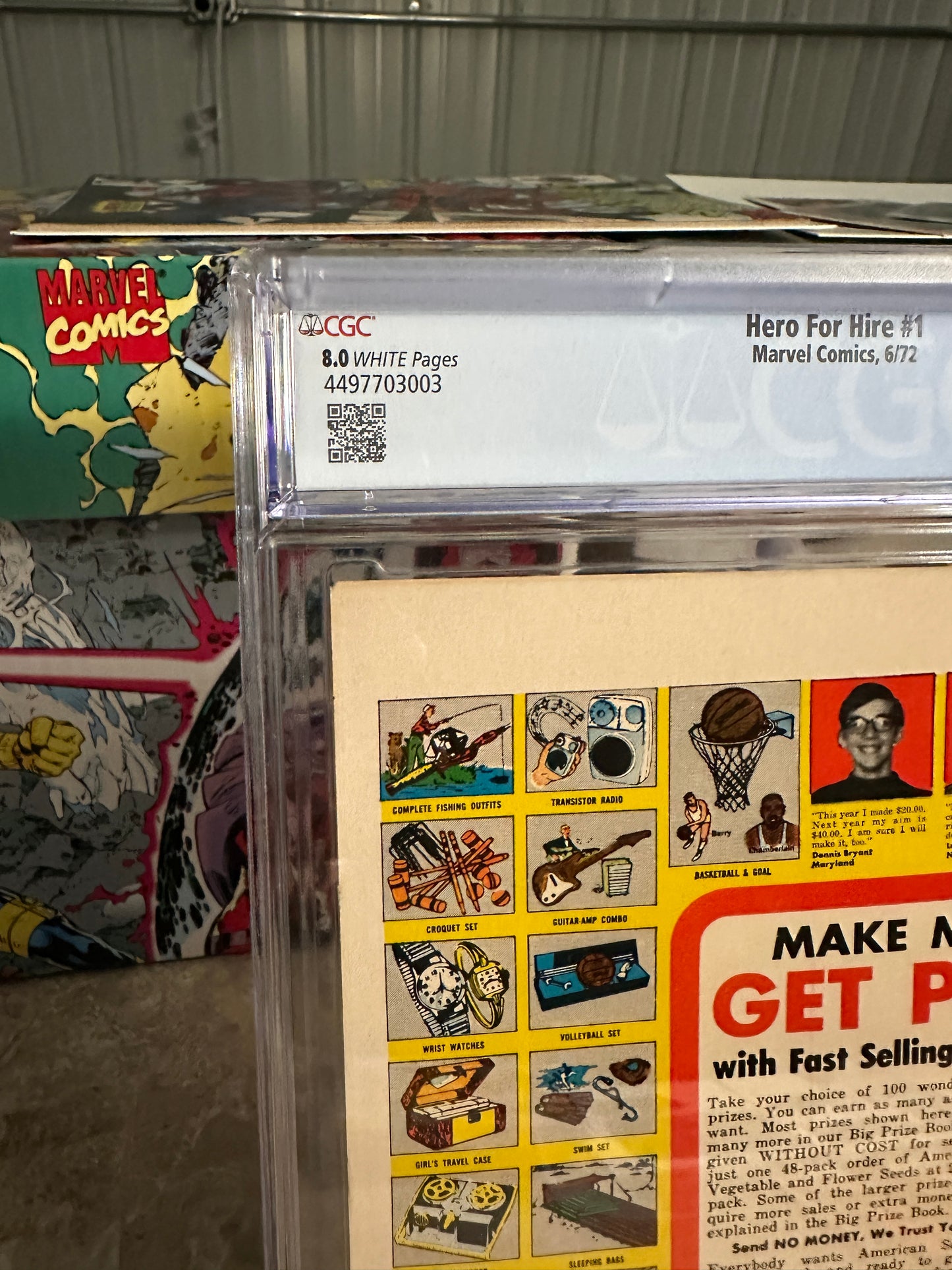 Hero for Hire #1 CGC 8.0 White Pages (1972 Marvel)