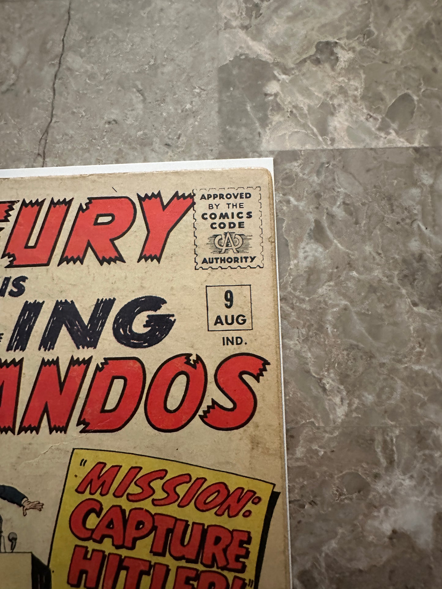Sgt Fury #9 VG- 3.5 (Marvel Comics 1964)