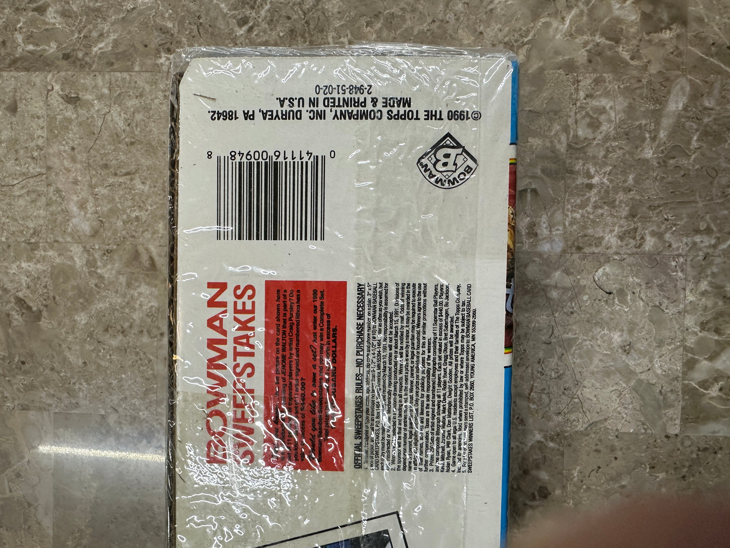 1990 Bowman Baseball Complete Set Factory Sealed