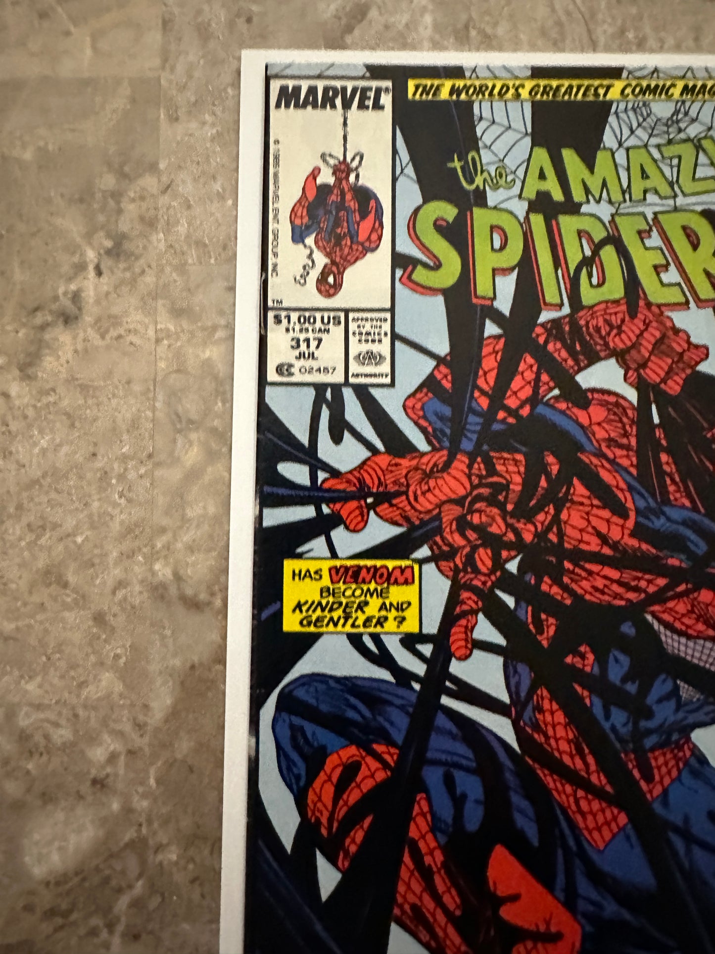 Amazing Spider-Man #317 Newsstand VF+ 8.5 (1992 Marvel) - Beautiful Copy