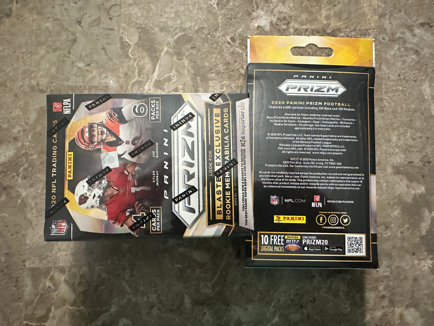 2020 Panini Prizm Football Blaster Box + Hanger Box