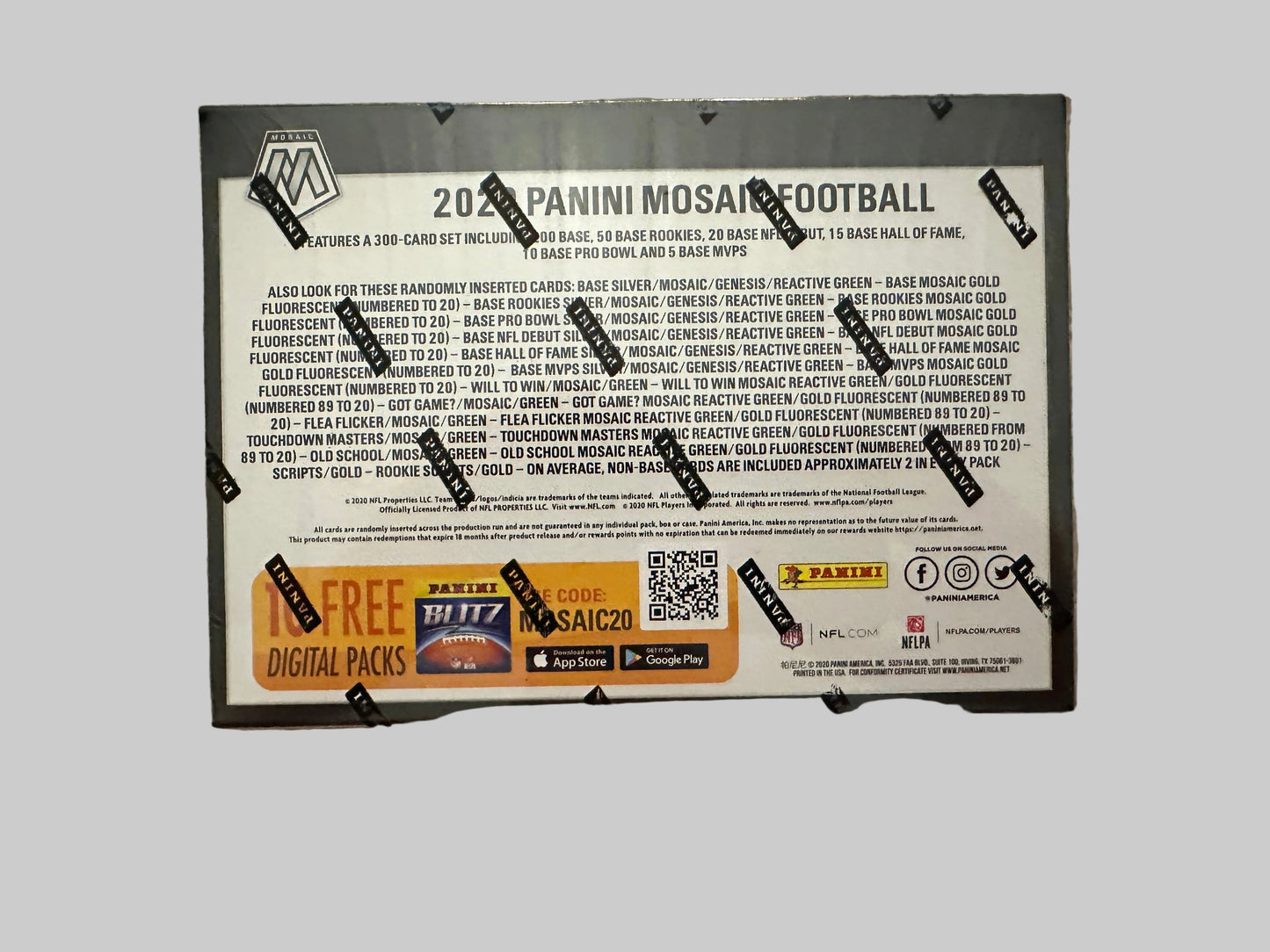 2020 Panini Mosaic Football Mega Box - Factory Sealed
