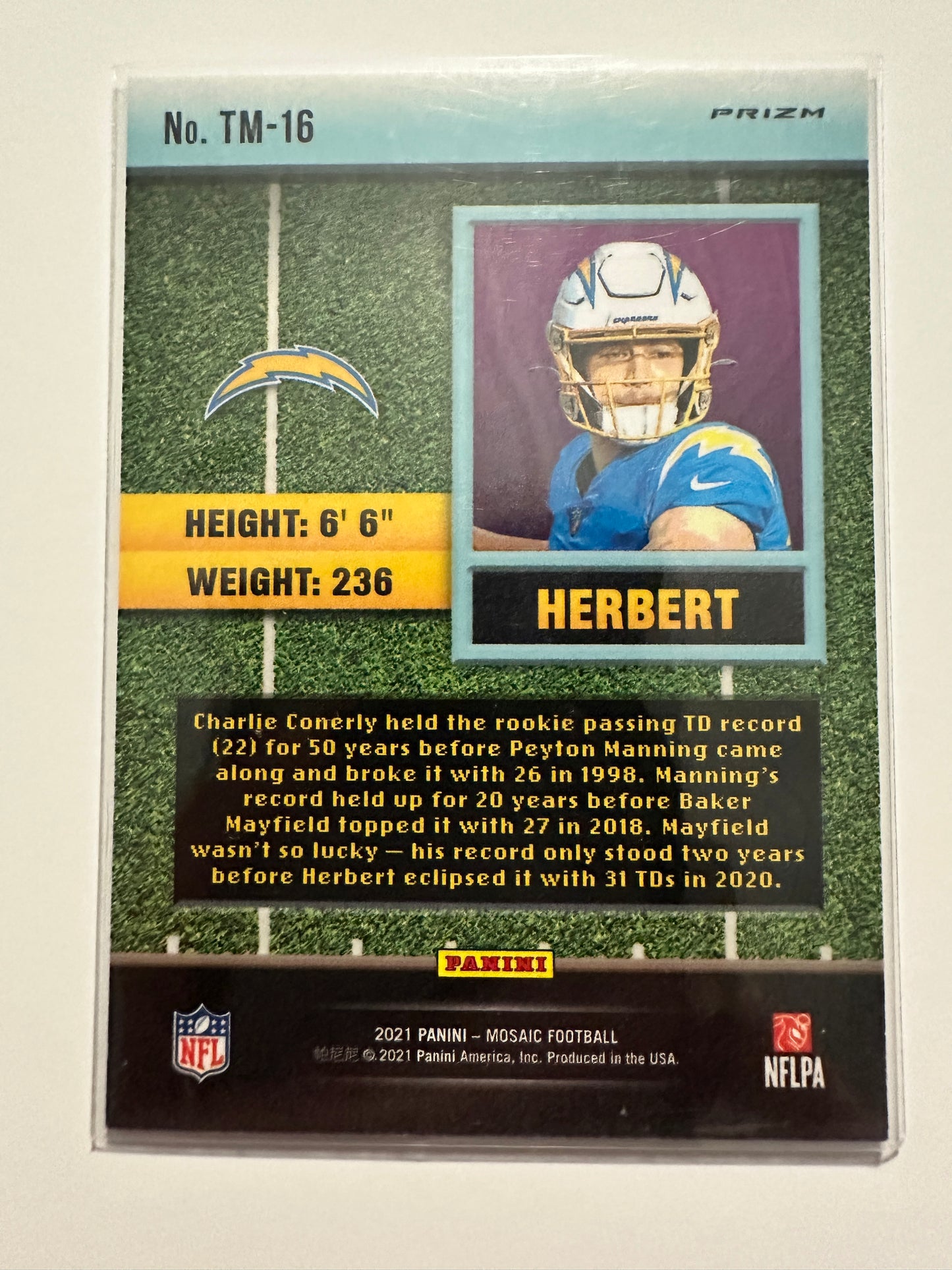 2021 Justin Herbert Card Lot - Die-Cut/Mosaic (2021 Panini)
