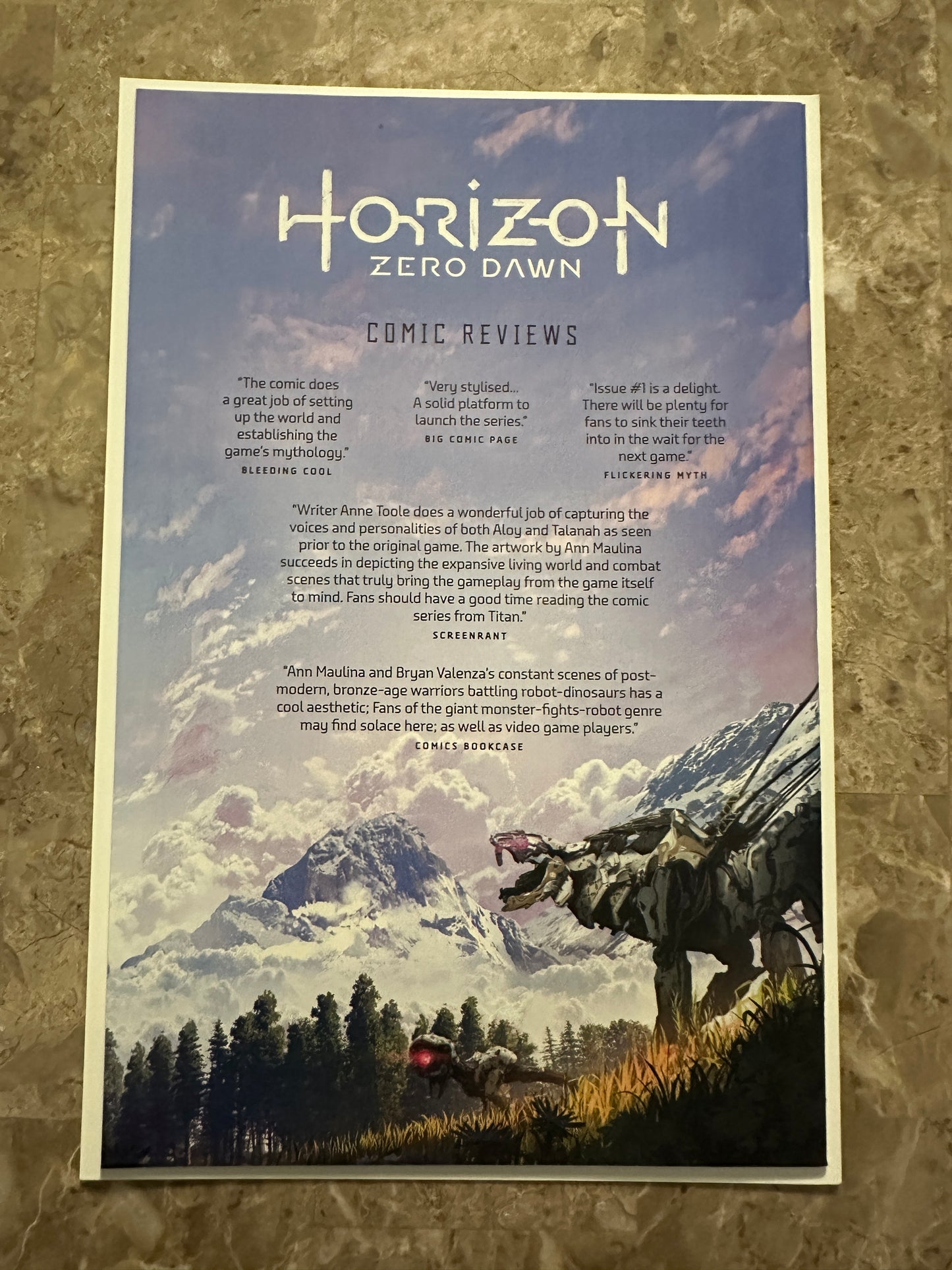Horizon Zero Dawn #1-4 Full Set + Liberation #1 Momoko High Grade (2020 Titan)