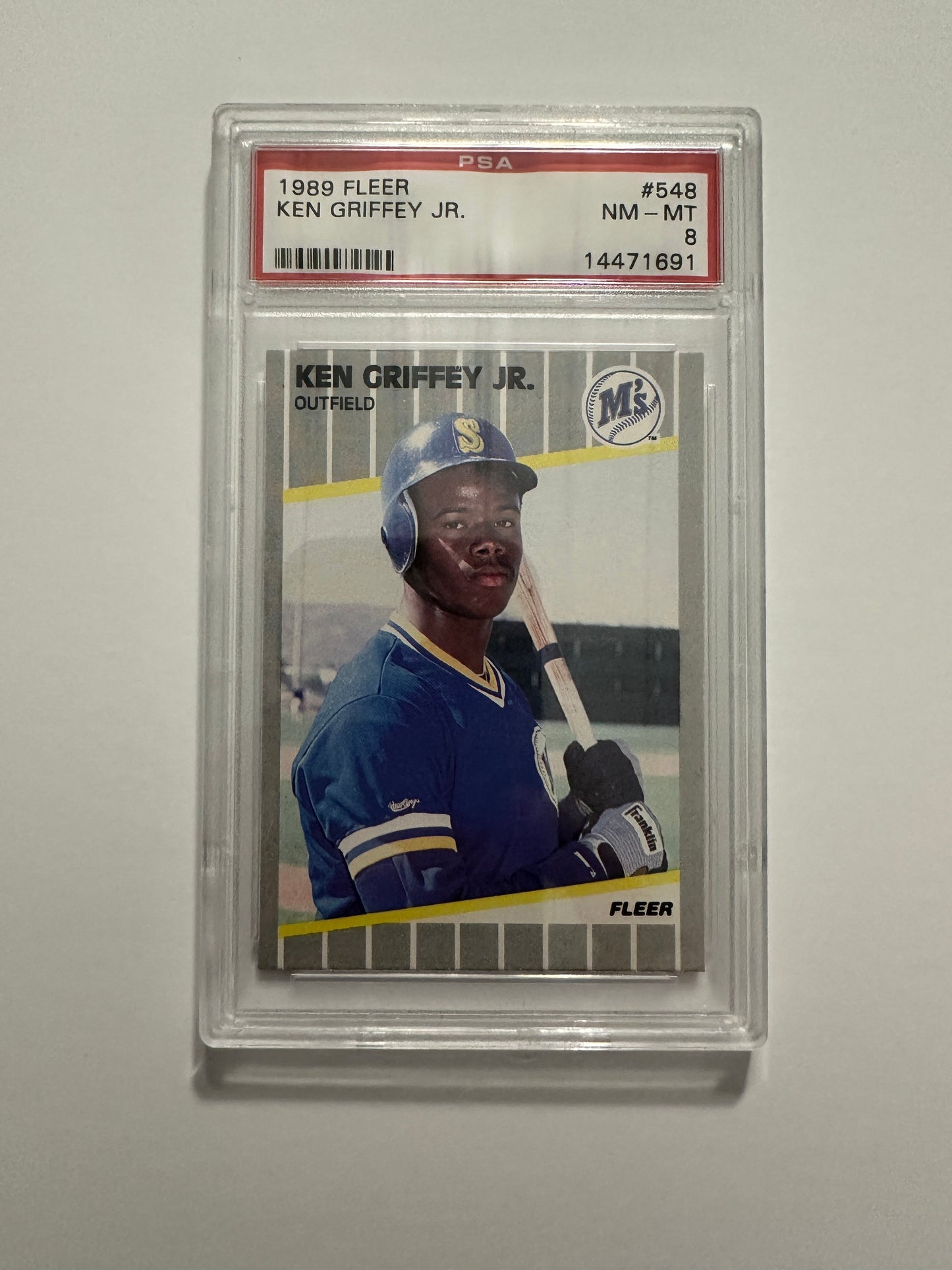 Ken Griffey Jr. #548 PSA Graded NM-MT 8 (1989 Fleer)