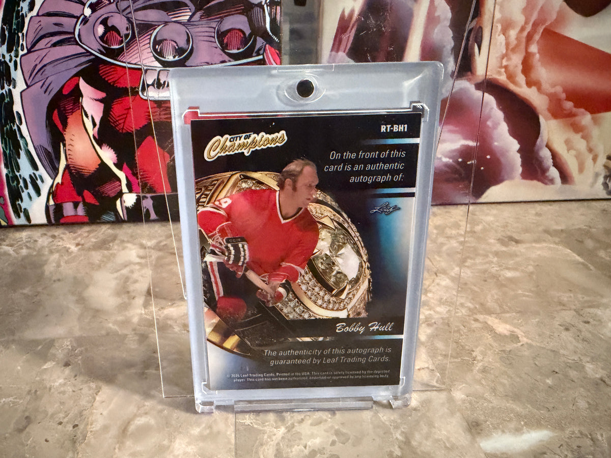 Bobby Hull 2026 Leaf City of Champions Ring Team Auto Silver 35/35 Bookend