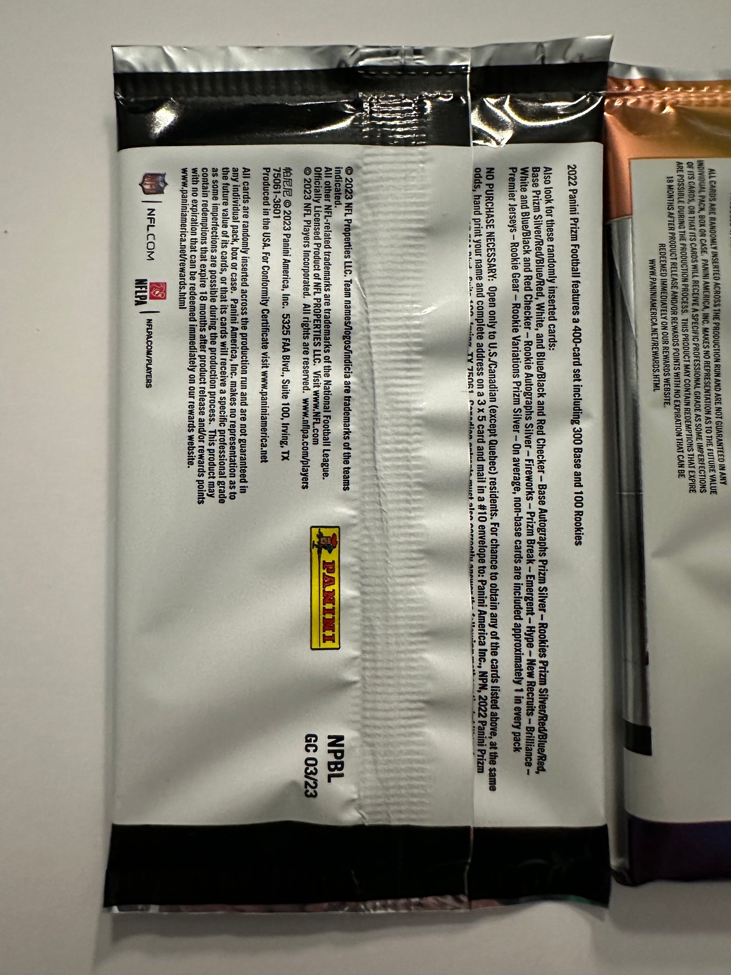 2022 Panini Prizm + 2022 Panini Mosaic Pack (2 Packs Total)