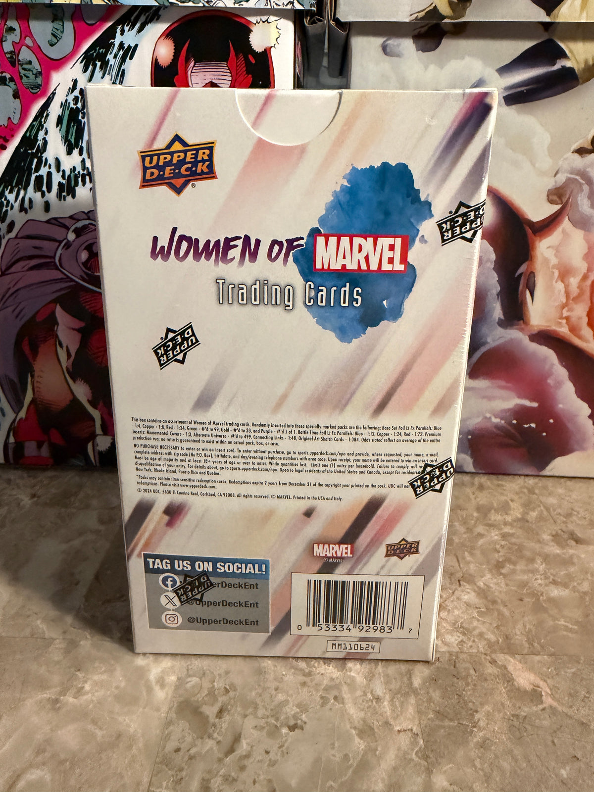 2024 Upper Deck Women of Marvel Trading Cards Factory Sealed Hobby Box