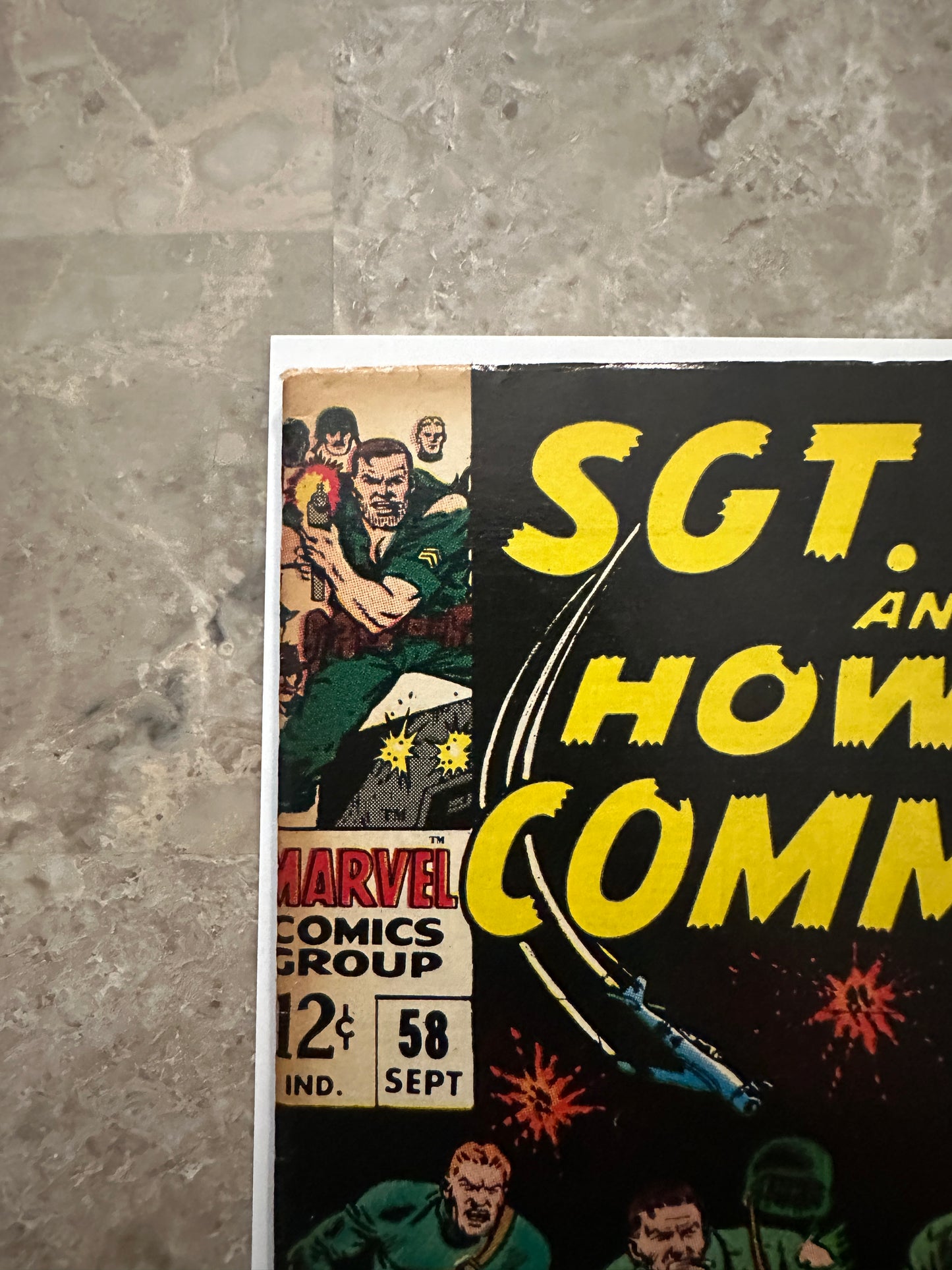 Sgt Fury #58 FN- 5.5 (Marvel Comics 1968) - Higher Grade with tanning