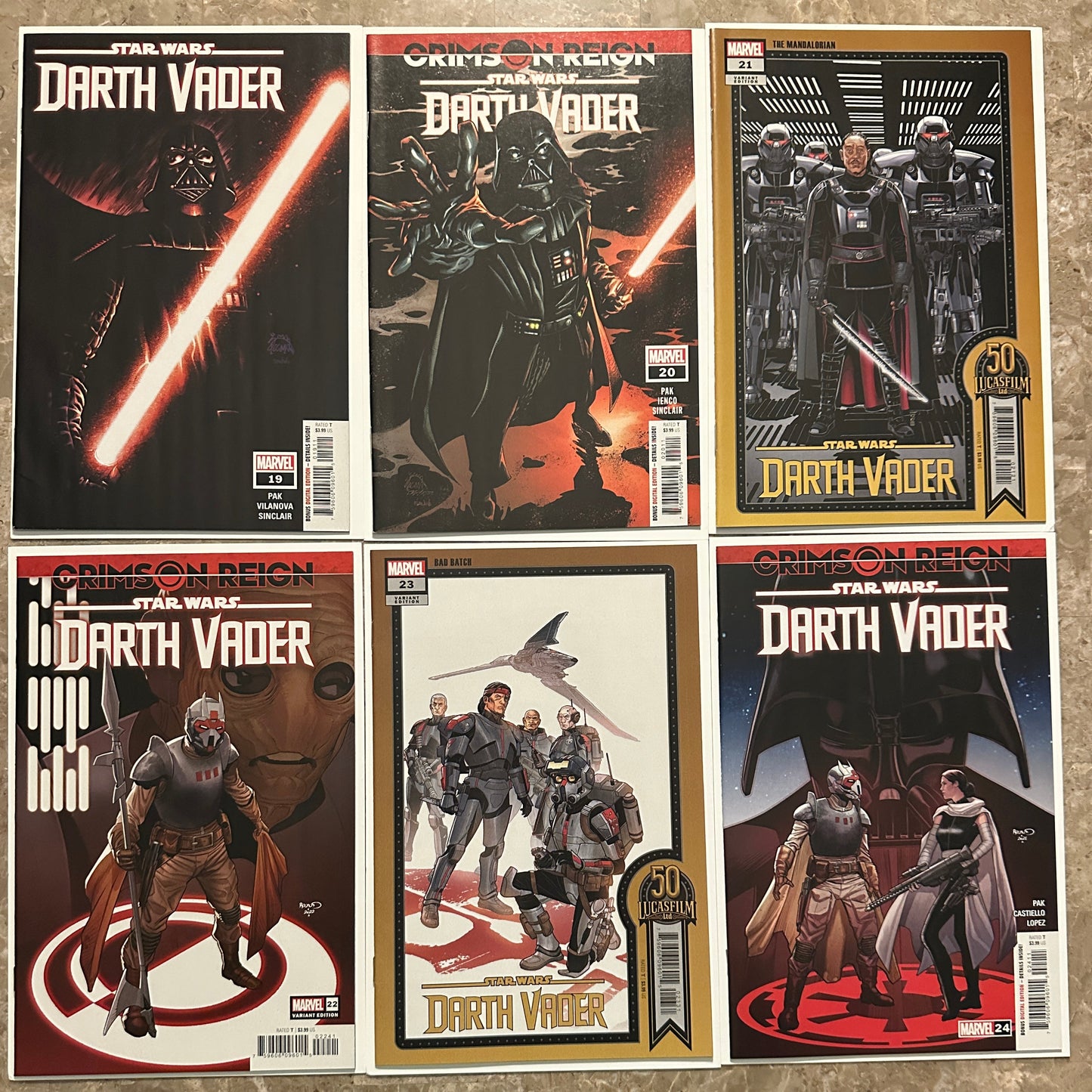 Star Wars Darth Vader #1-50 Complete Set High Grade (2020) - Variants Included