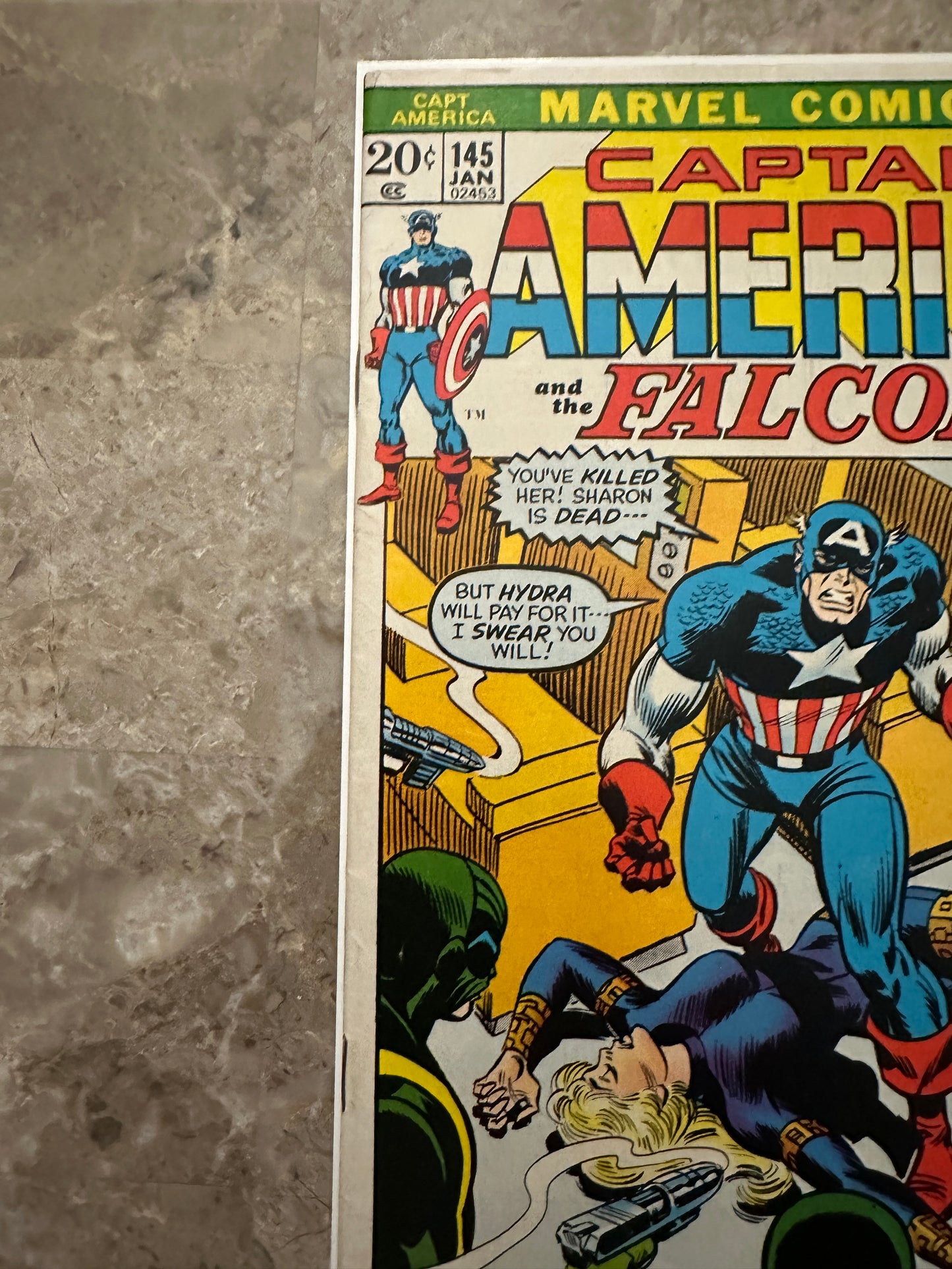 Captain America #145 VG+ 4.5 (1972 Marvel Comics) - Nice copy for grade