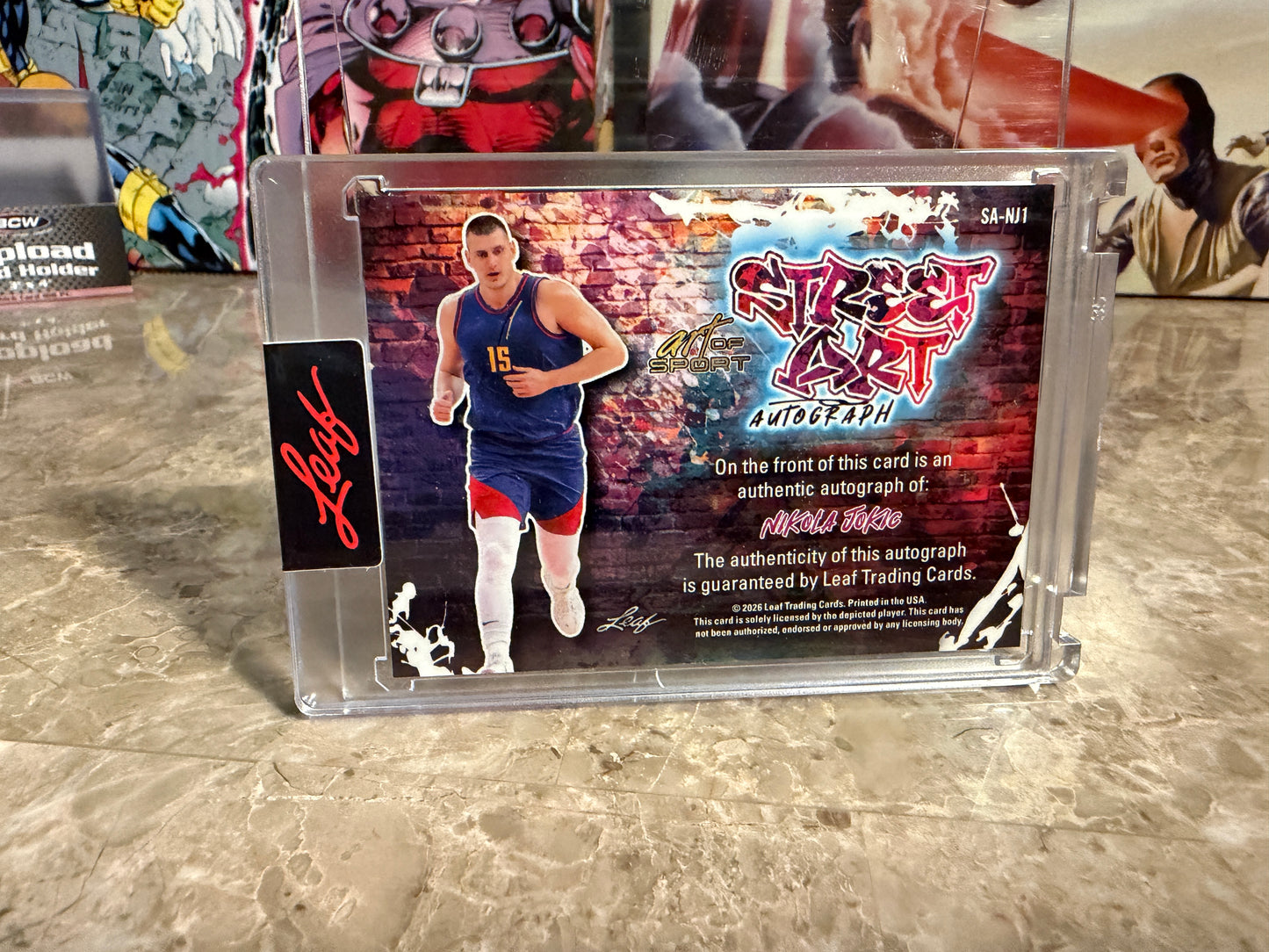 Nikola Jokic 2026 Leaf Art of Sport Street Art Auto Sparkle /6