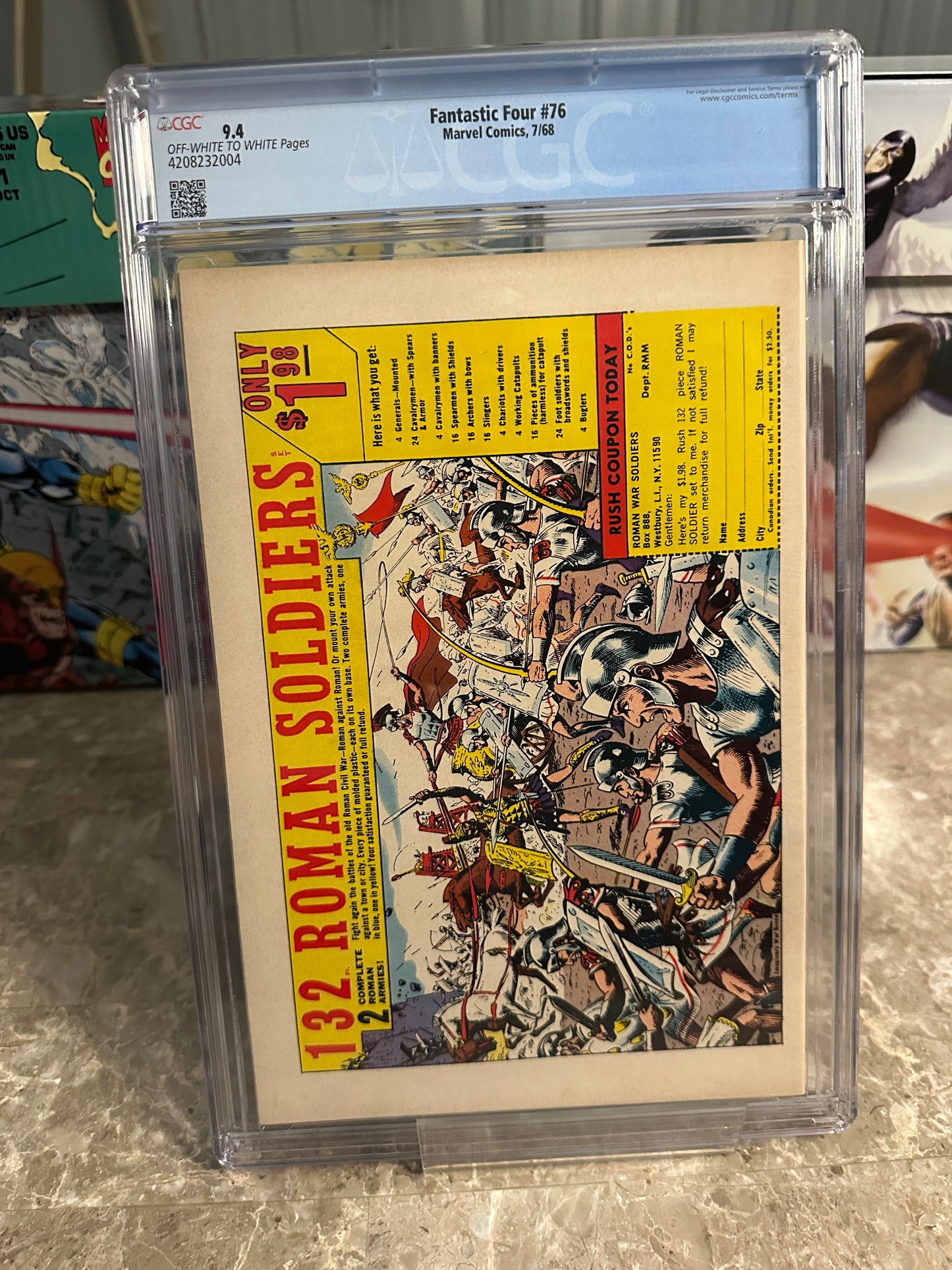Fantastic Four #76 CGC 9.4 OWTW (1968 Marvel)