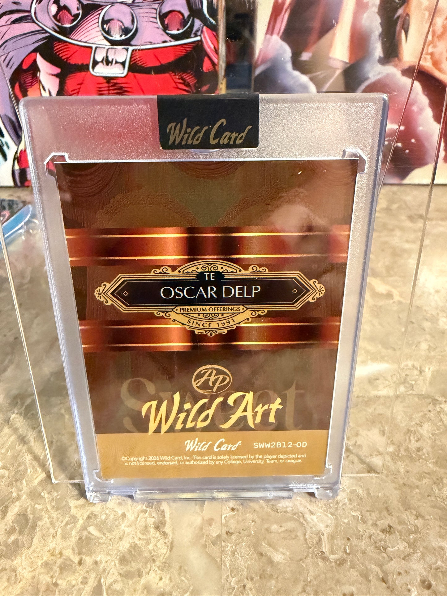 Oscar Delp 2026 Wild Card Wild Art 1/1