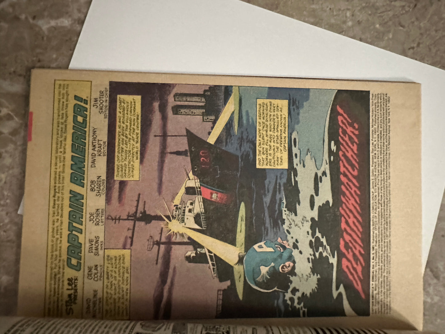 Captain America Annual #5 VG+ 4.5 (1981 Marvel) - Appears FN+