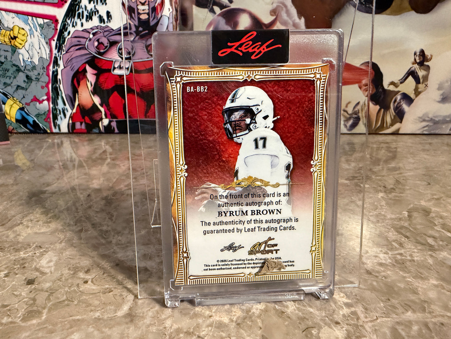 Byrum Brown 2026 Leaf Art of Sport Base Auto Bronze /35
