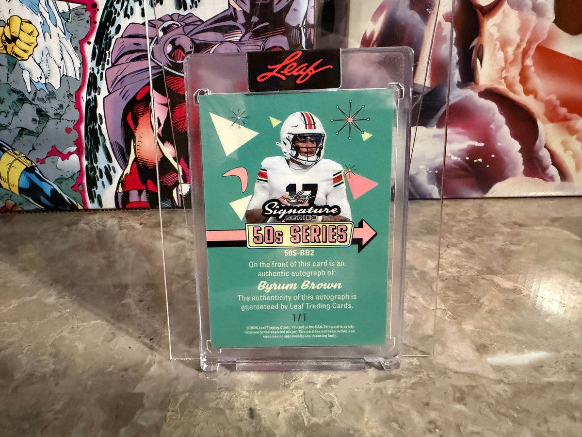 Byrum Brown 2026 Leaf Signature Series 50s Series Auto 1/1