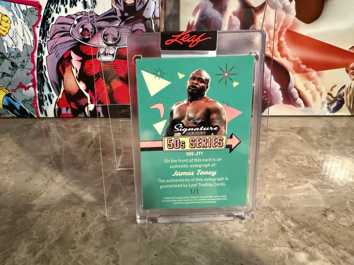 James Toney 2026 Leaf Signature Series 50s Series Auto Pink 1/1