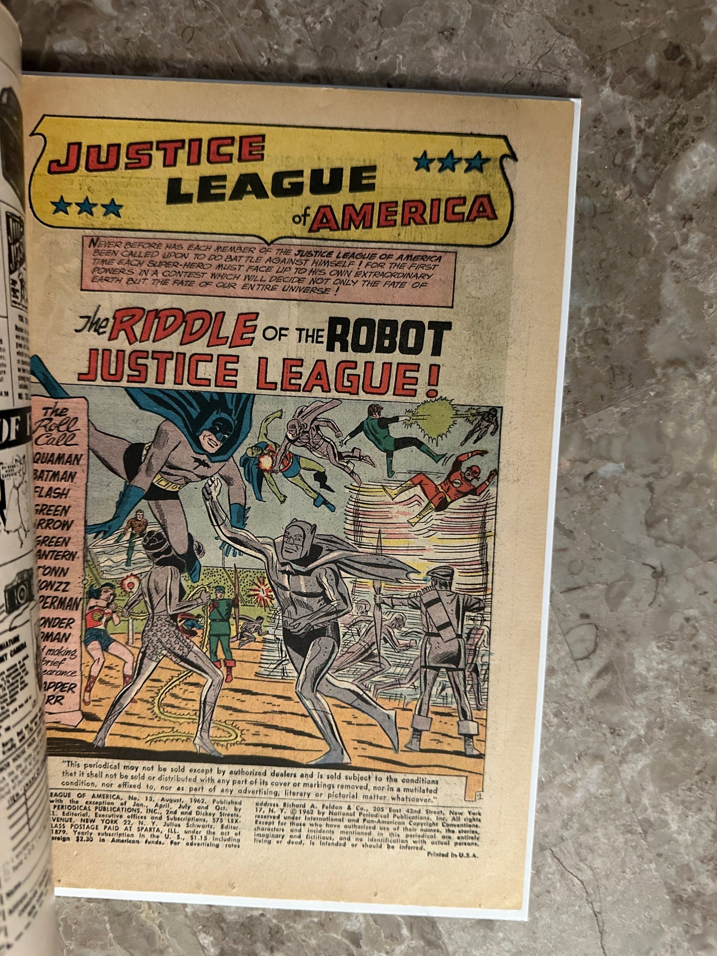 Justice League of America #13 VG/FN 5.0 (DC Comics 1962) - Nice copy for grade