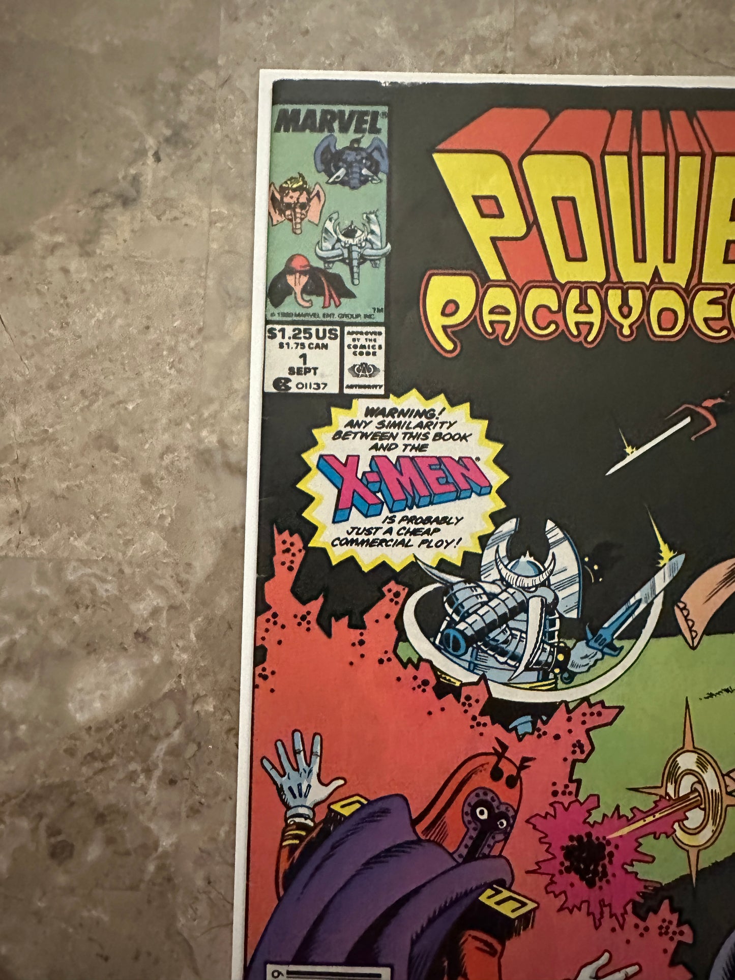 Power Pachyderms #1 Newsstand FN 6.0-6.5 (1989 Marvel)