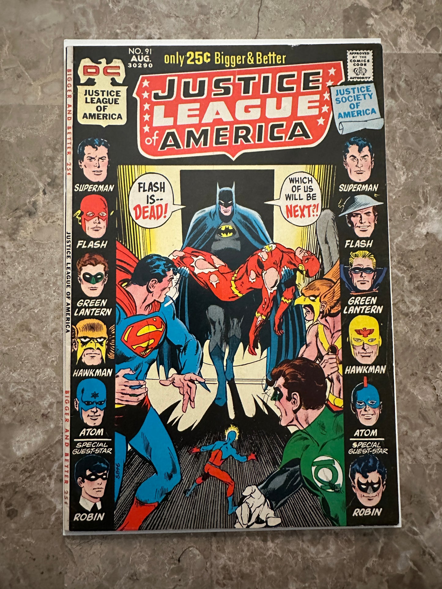 Justice League of America #91 FN 6.0 (1971 DC Comics) - Neal Adams