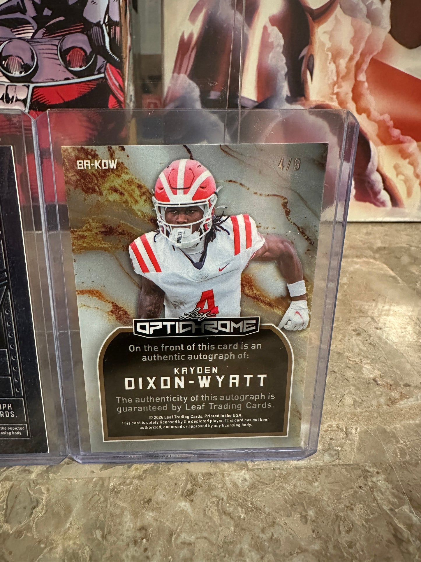 Kayden Dixon-Wyatt 2025 Leaf Trinity 1/1 & 2026 Leaf Optichrome /9 AUTO Lot - USC