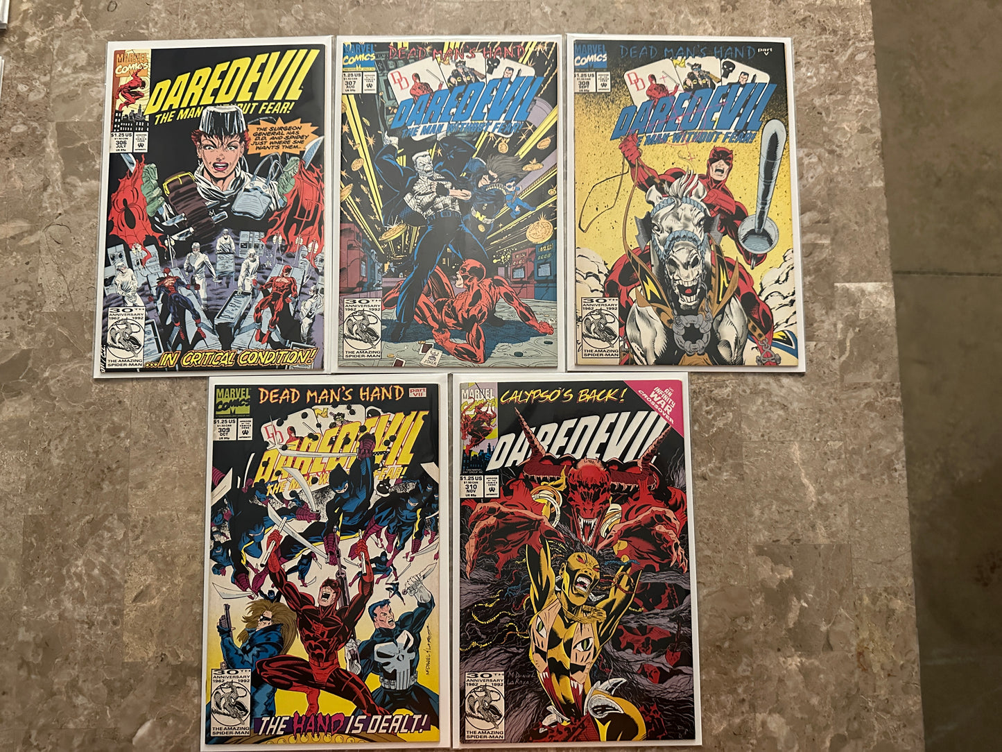 Daredevil #306-310 Higher Grade (1992 Marvel) - Add-On Pack