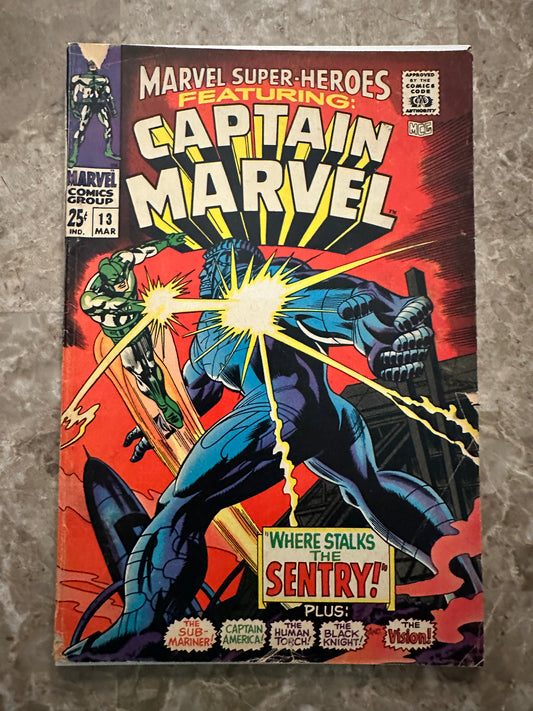 Marvel Super Heroes #13 VG 4.0 (1968 Marvel) - 1st Carol Danvers