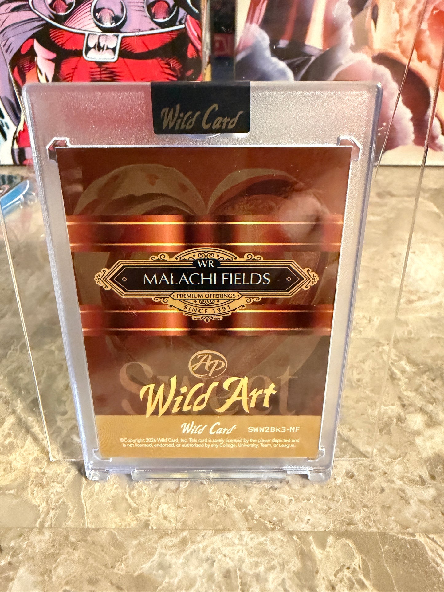 Malachi Fields 2026 Wild Card Wild Art 1/1