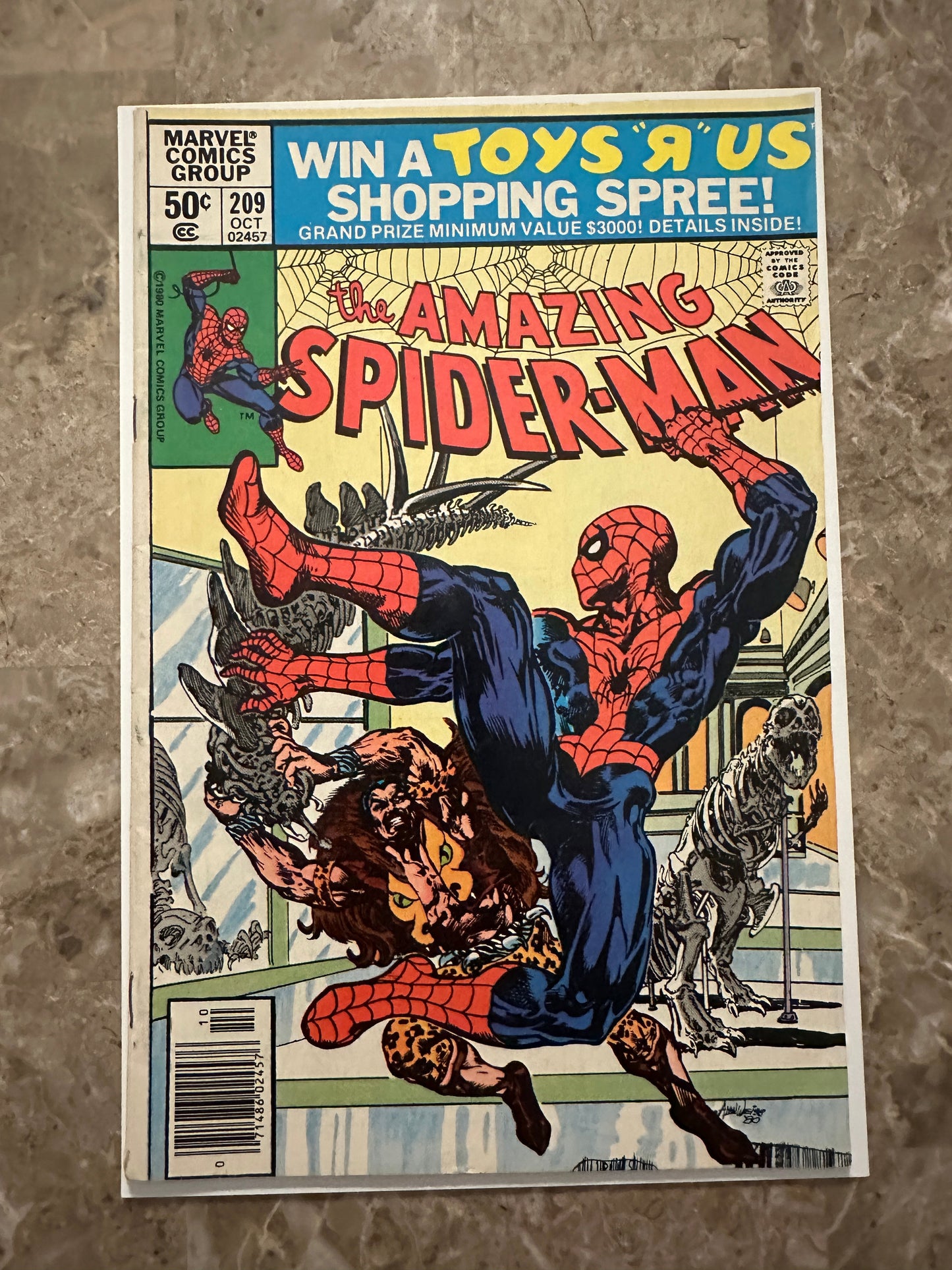 Amazing Spider-Man #209 Newsstand FN- 5.5 (1980 Marvel)