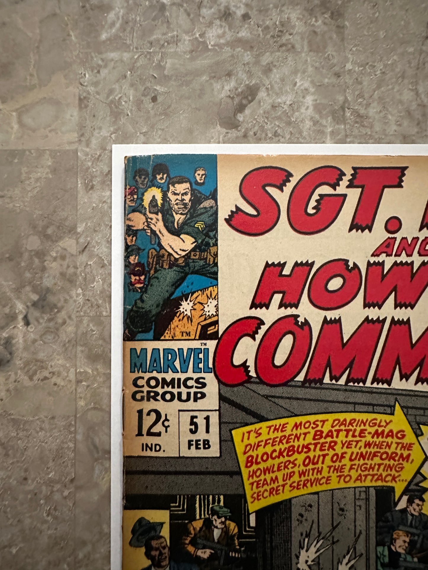 Sgt Fury #51 FN- 5.5 (Marvel Comics 1968)