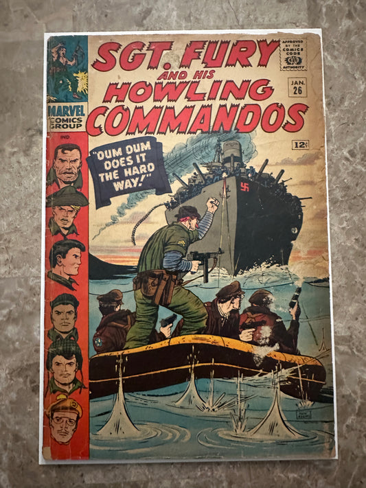 Sgt Fury #26 G 2.0 (Marvel Comics 1966)