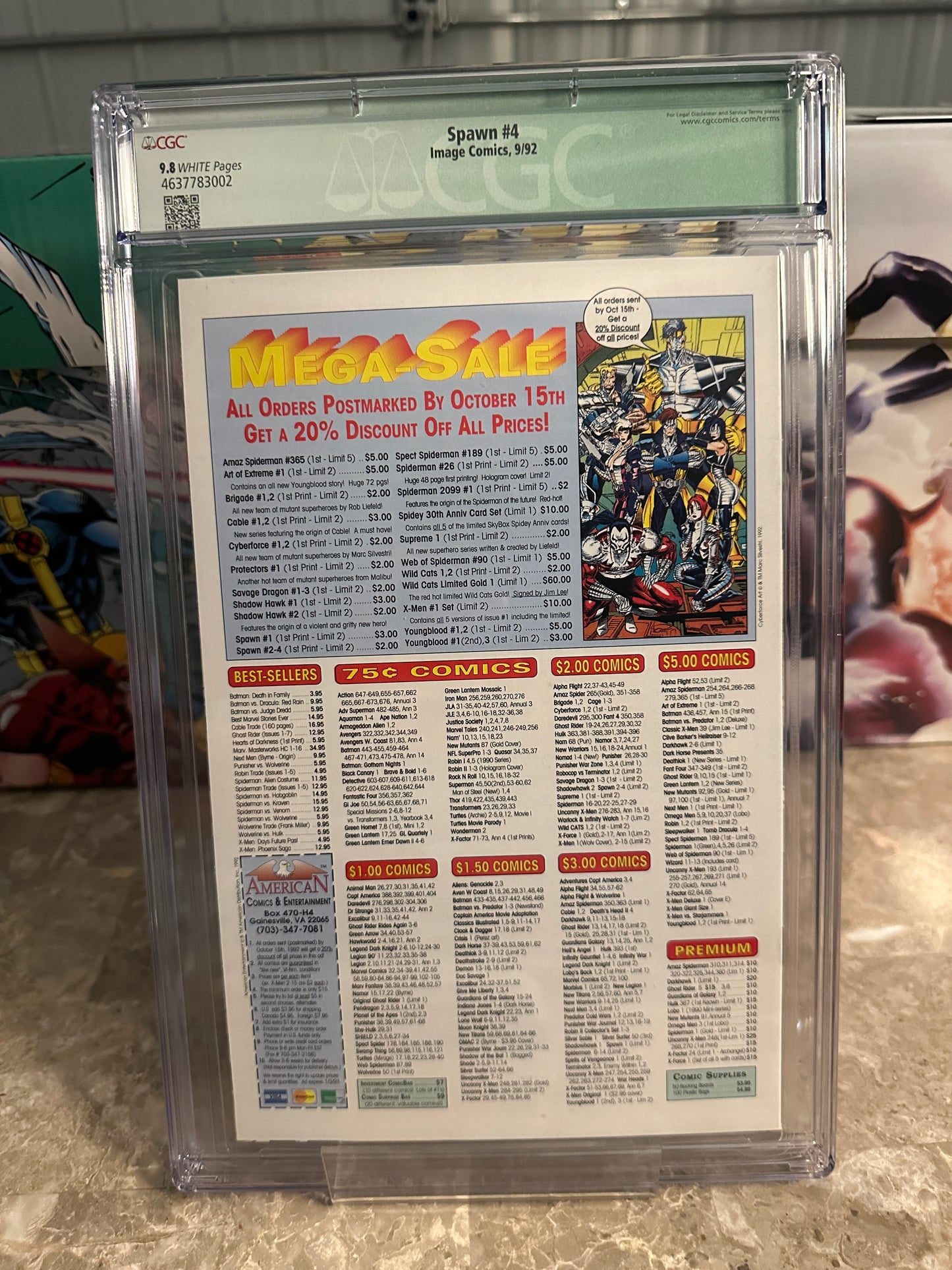 Spawn #4 CGC 9.8 Qualified (Marvel 1992) - Brand New Case