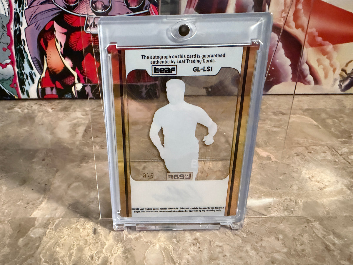 Luis Suarez 2026 Leaf Ultimate Sports Gold Leaf Signatures Clear Auto /6