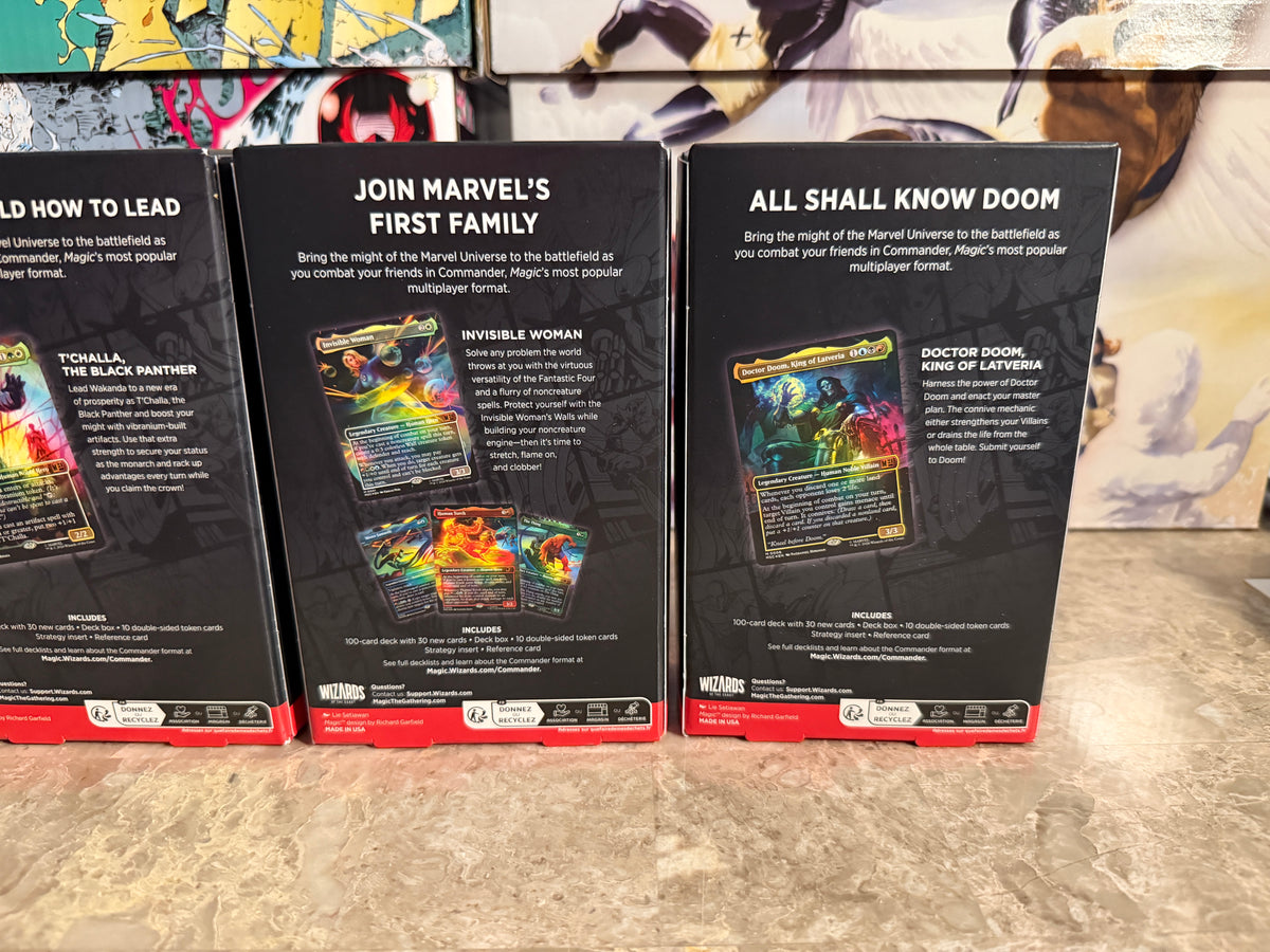 Magic: The Gathering x Marvel Super Heroes Commander Decks (Set of 4)