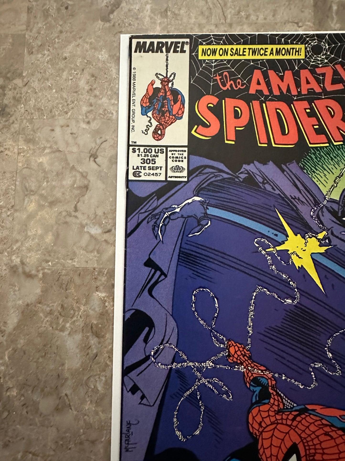 Amazing Spider-Man #305 Newsstand VF 8.0-8.5 (1988 Marvel)