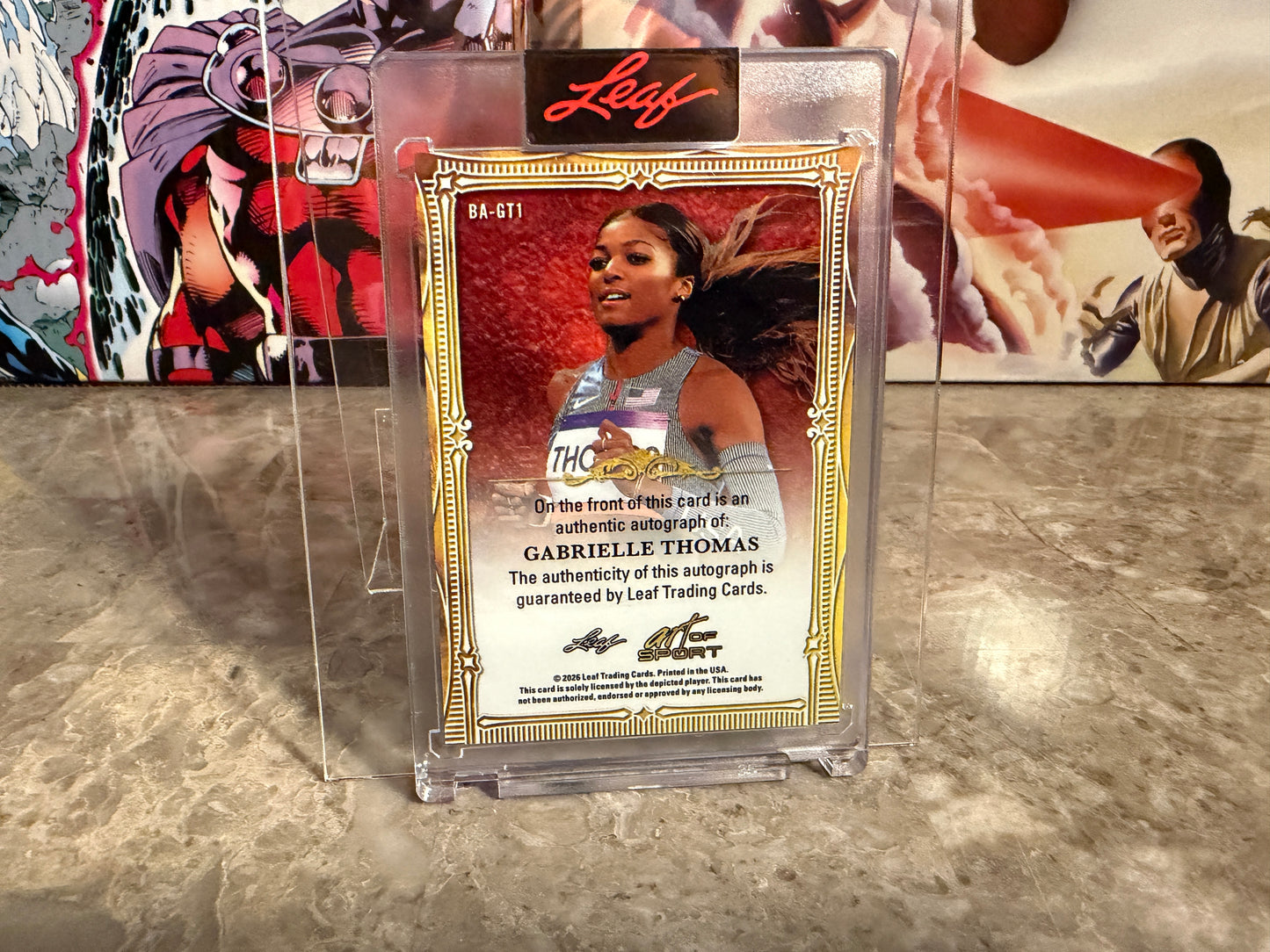 Gabrielle Thomas 2026 Leaf Art of Sport Base Auto Bronze /25